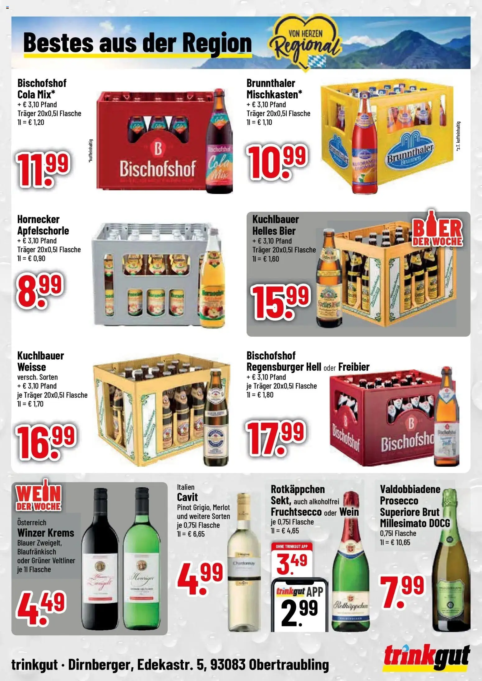 Trinkgut Prospekt Obertraubling (ab 31.08.2026) » Angebote online | Seite: 4 | Produkte: Merlot, Fruchtsecco, Prosecco, Wein
