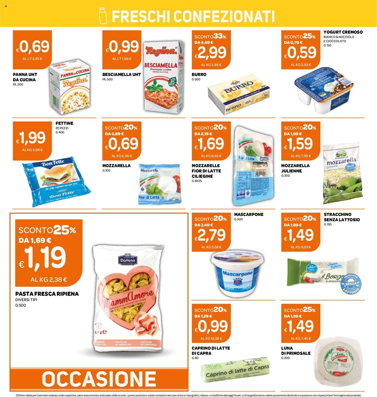 Volantino Ekom del 22/09/2026 | Pagina: 6 | Prodotti: Latte, Burro, Pasta, Nocciole