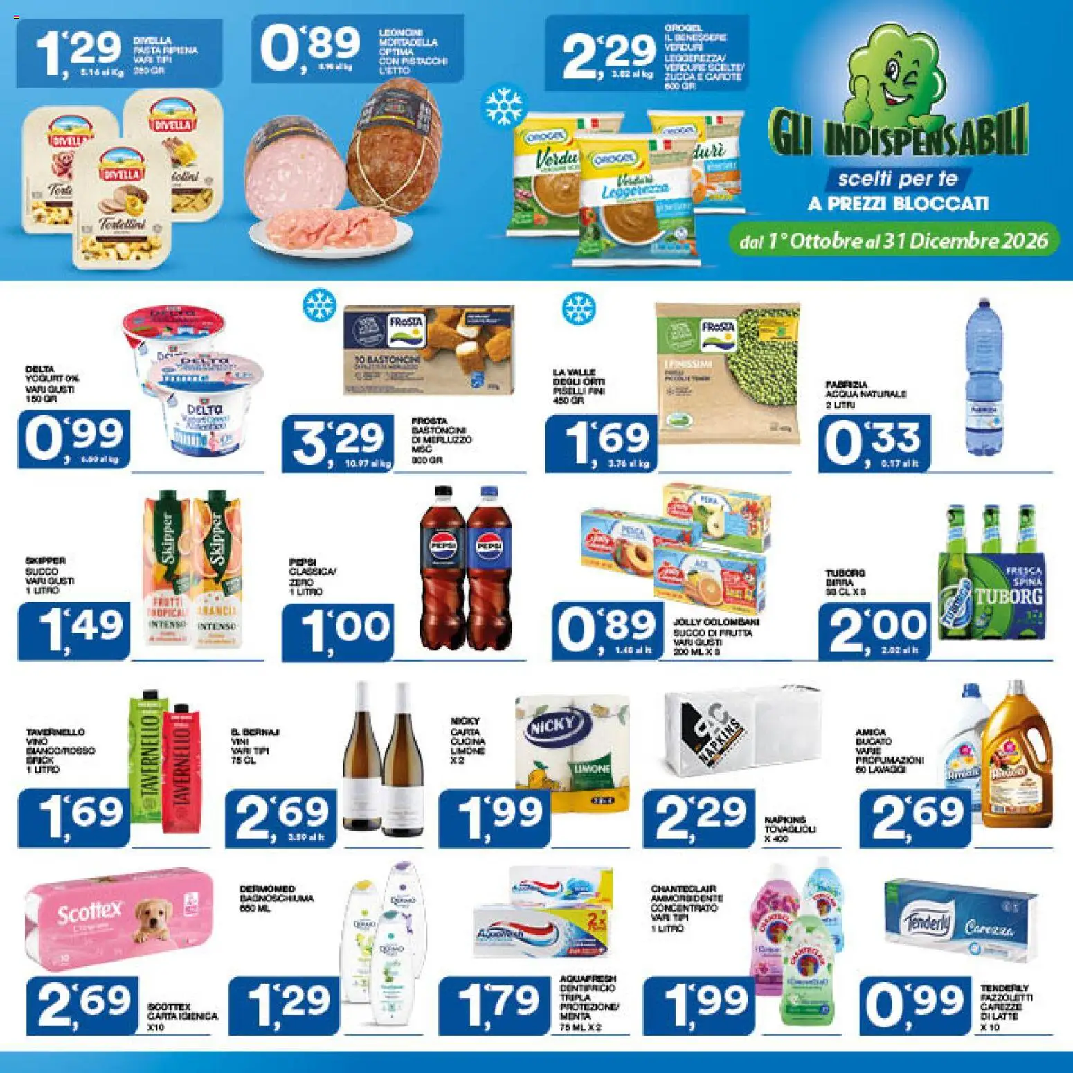 Volantino SISA del 24/09/2026 | Pagina: 23 | Prodotti: Limone, Acqua naturale, Letto, Succo di frutta