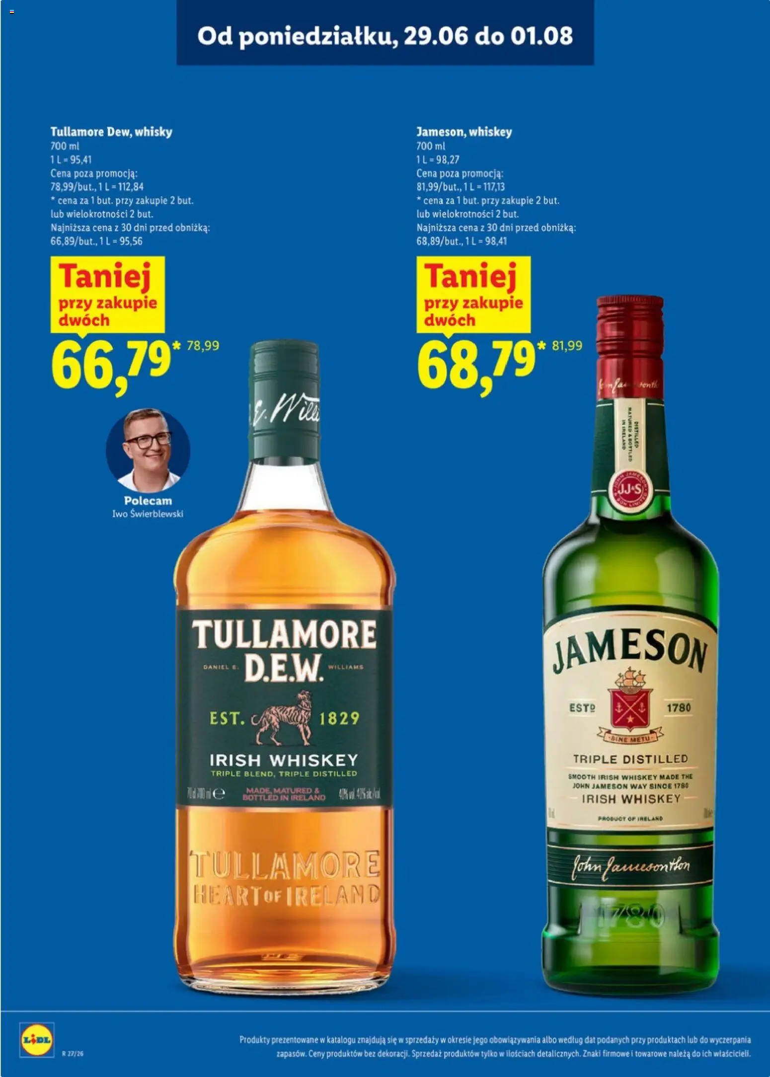 Lidl Katalog alkoholi mocnych od 29.06.2026 | Strona: 11 | Produkty: Jameson, Whisky