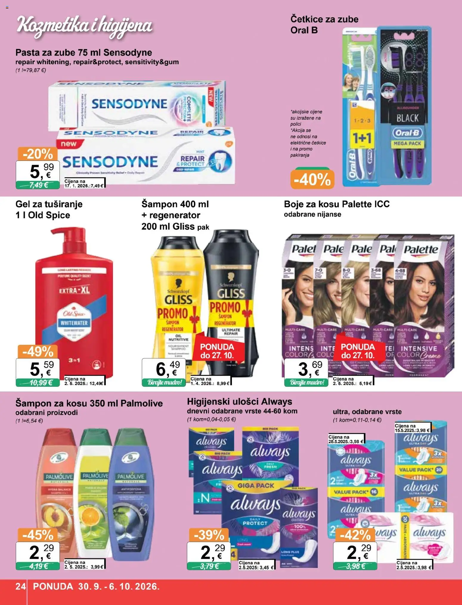 KTC katalog | vrijedi od 30.09.2026 | Stranica: 24 | Proizvodi: Regenerator, Pasta za zube, Pasta, Sensodyne