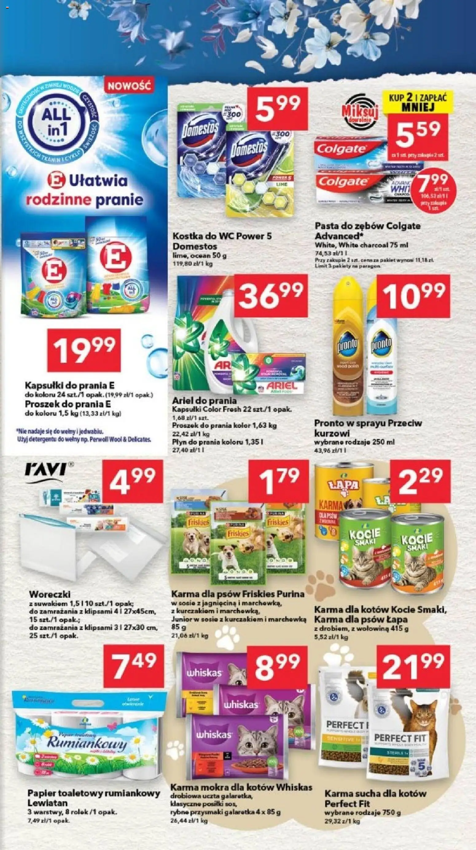 Lewiatan gazetka - Bydgoszcz od 02.07.2026 | Strona: 7 | Produkty: Galaretka, Kapsułki do prania, Pasta do zębów, Karma dla psów