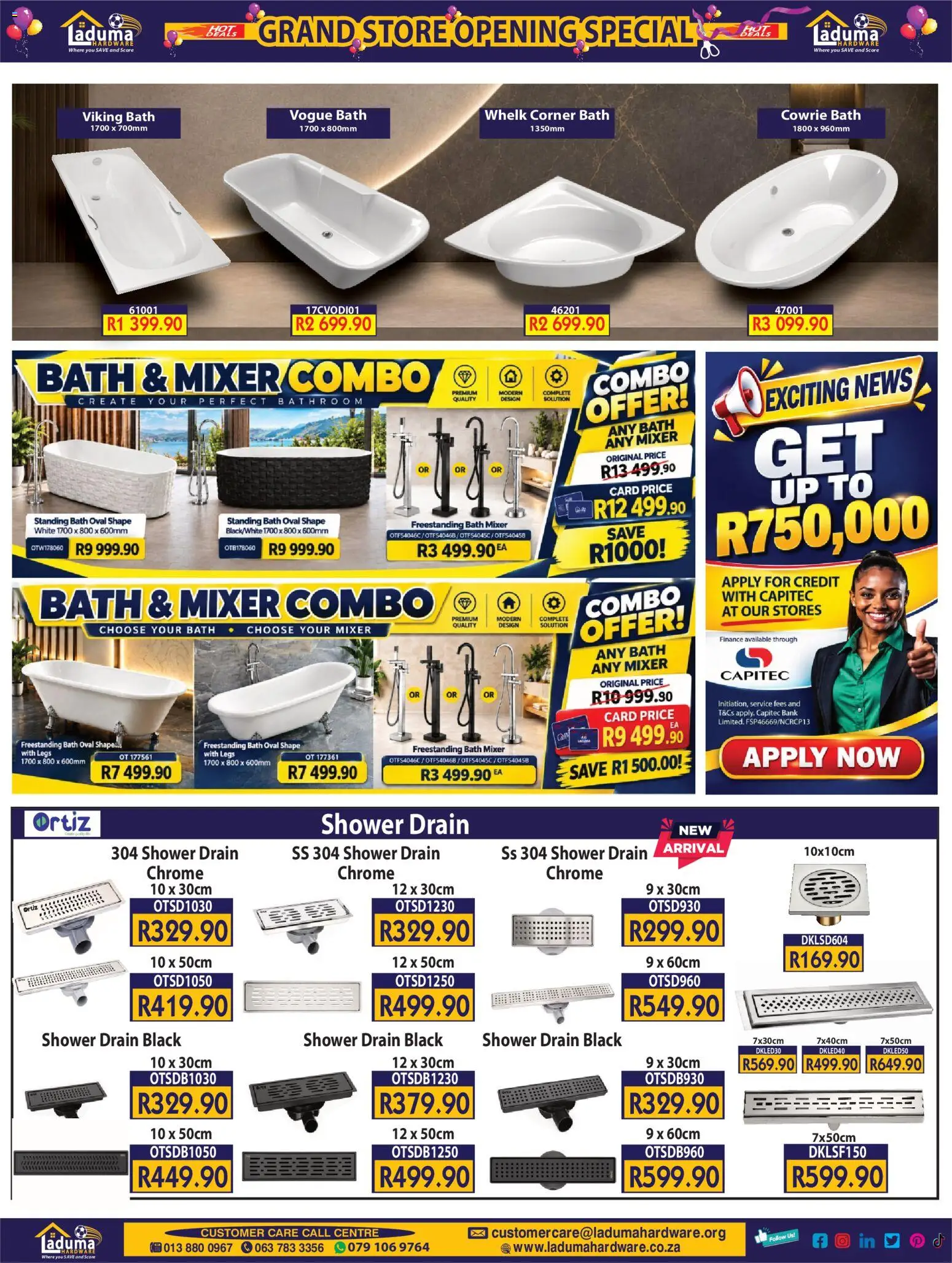 New Laduma Hardware catalogue – valid from 22/10/2026 | Page: 6 | Products: Mixer, Bath, Shower