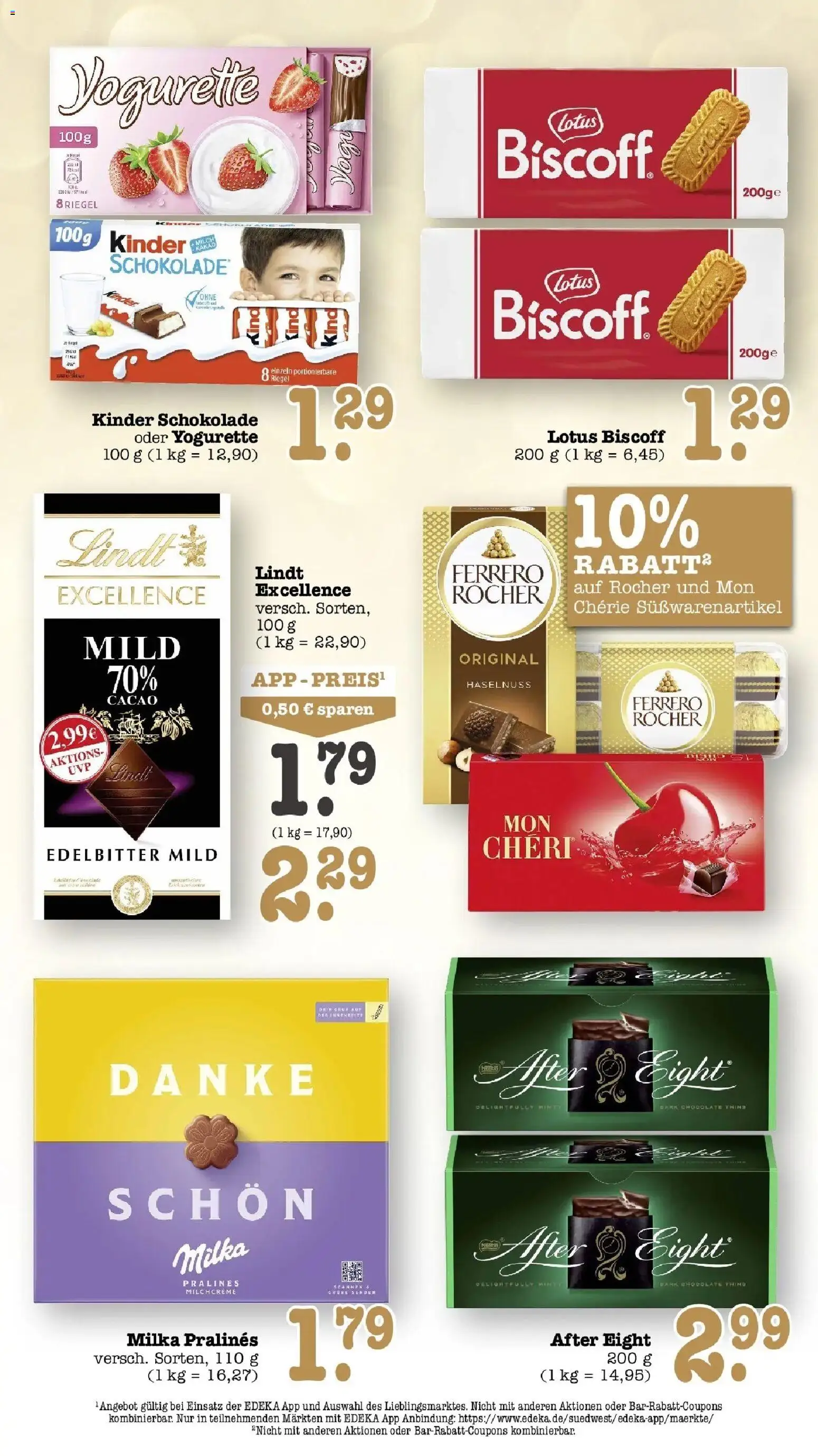 Edeka Prospekt Bühlertal (ab 05.10.2026) » Angebote Online | Seite: 44 | Produkte: Kinder schokolade, Schokolade, Milka, Lindt