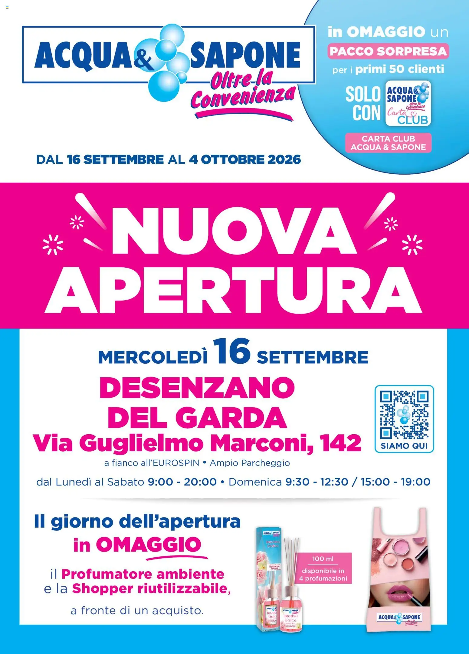Volantino Acqua e Sapone del 16/09/2026 | Pagina: 1 | Prodotti: Sapone, Acqua