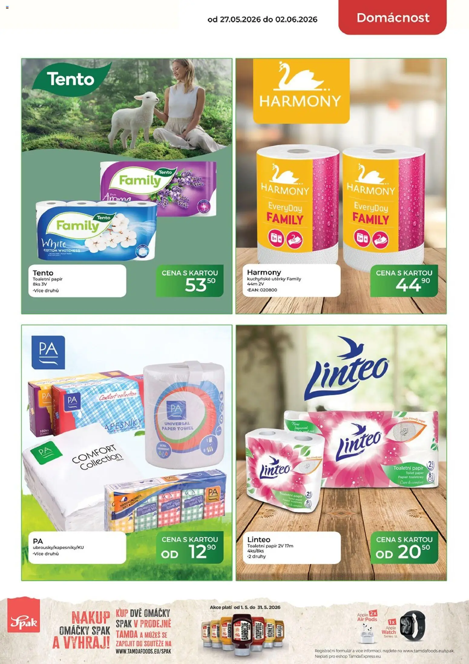 Tamda Foods leták od 27.05.2026 | Strana: 57 | Produkty: Kuchyňské utěrky, Utěrky, Toaletní papír, Apple