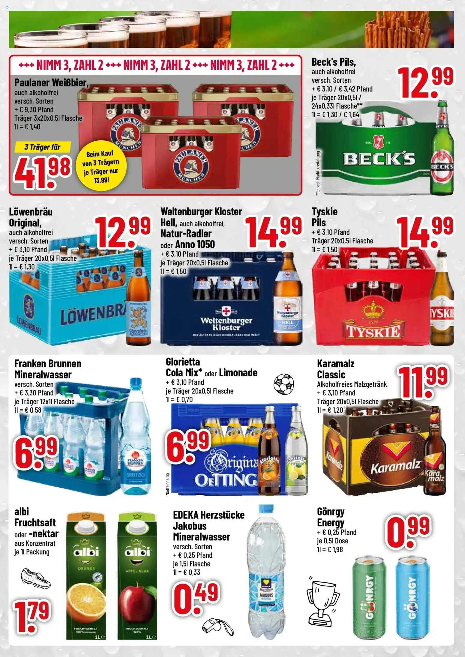 Trinkgut - trinkgut: Wochenangebote – gültig ab 28.06.2026 | Seite: 3 | Produkte: Pils, Limonade, Mineralwasser, Paulaner