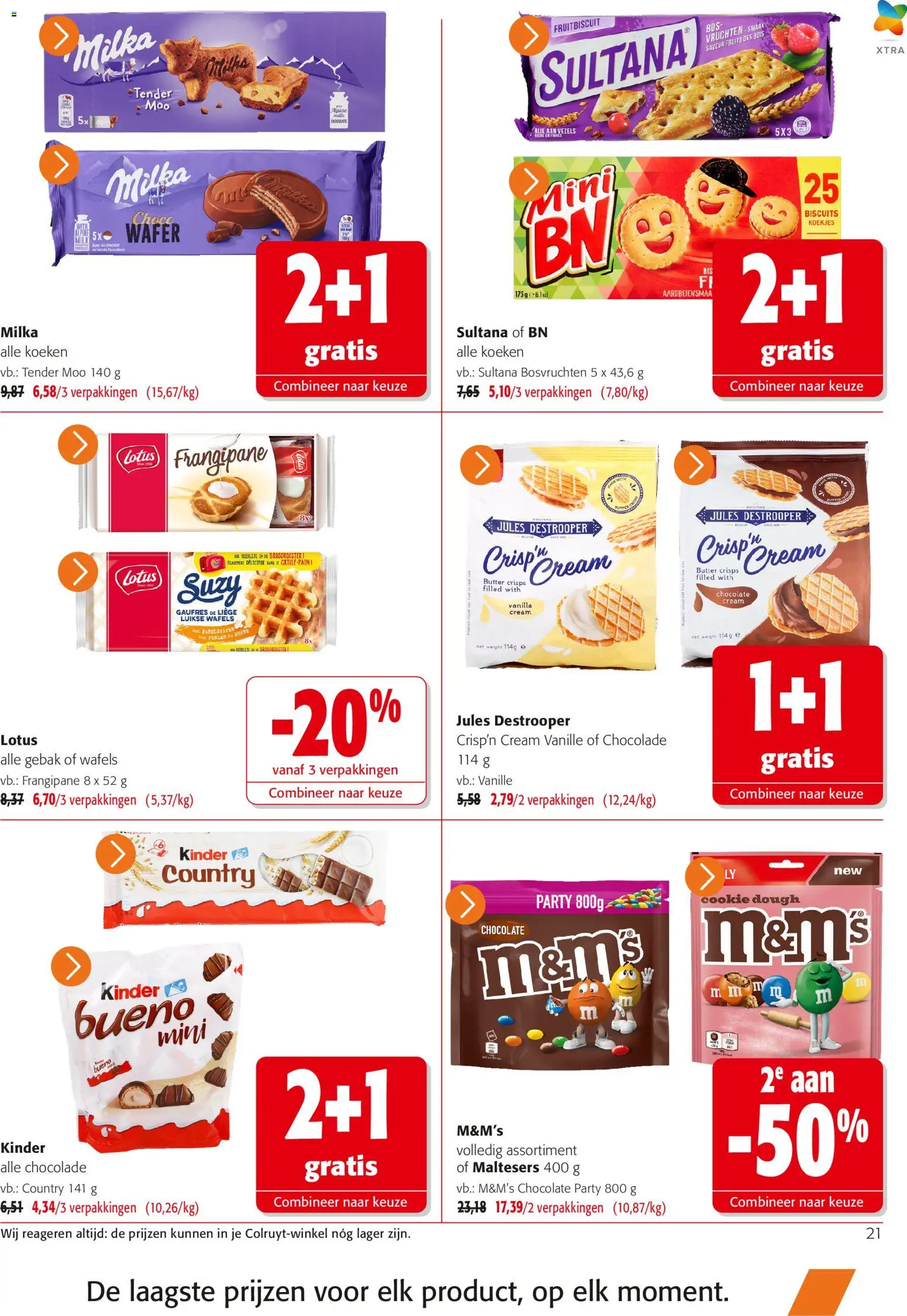 {H1} | Pagina: 21 | Producten: Kinder, Vanille, Bosvruchten, Lotus