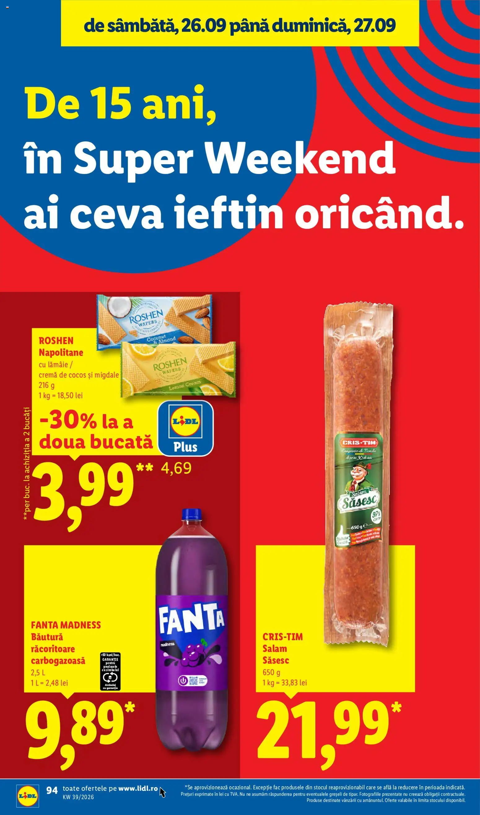 Noul catalog Lidl – valabil de la 21.09.2026 | Pagină: 94