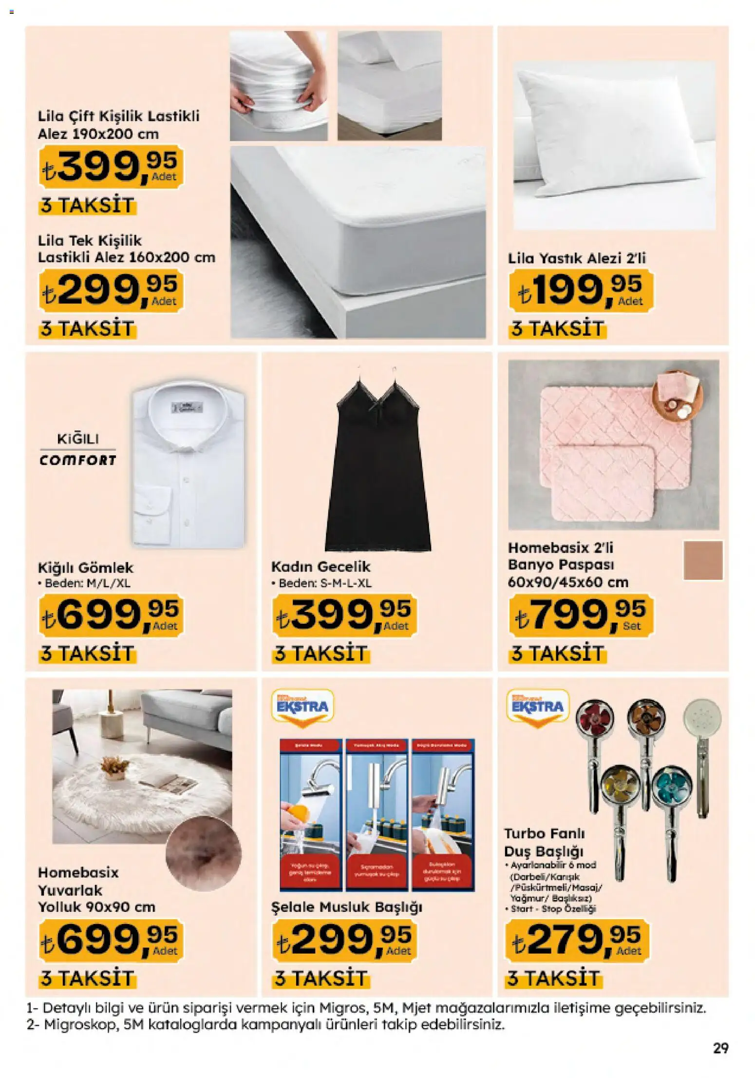 Migros Katalog - Migroskop - 04.06.2026 tarihinden itibaren geçerlidir | Sayfa: 148 | Ürünler: Yastık, Gecelik, Duş, Banyo paspası