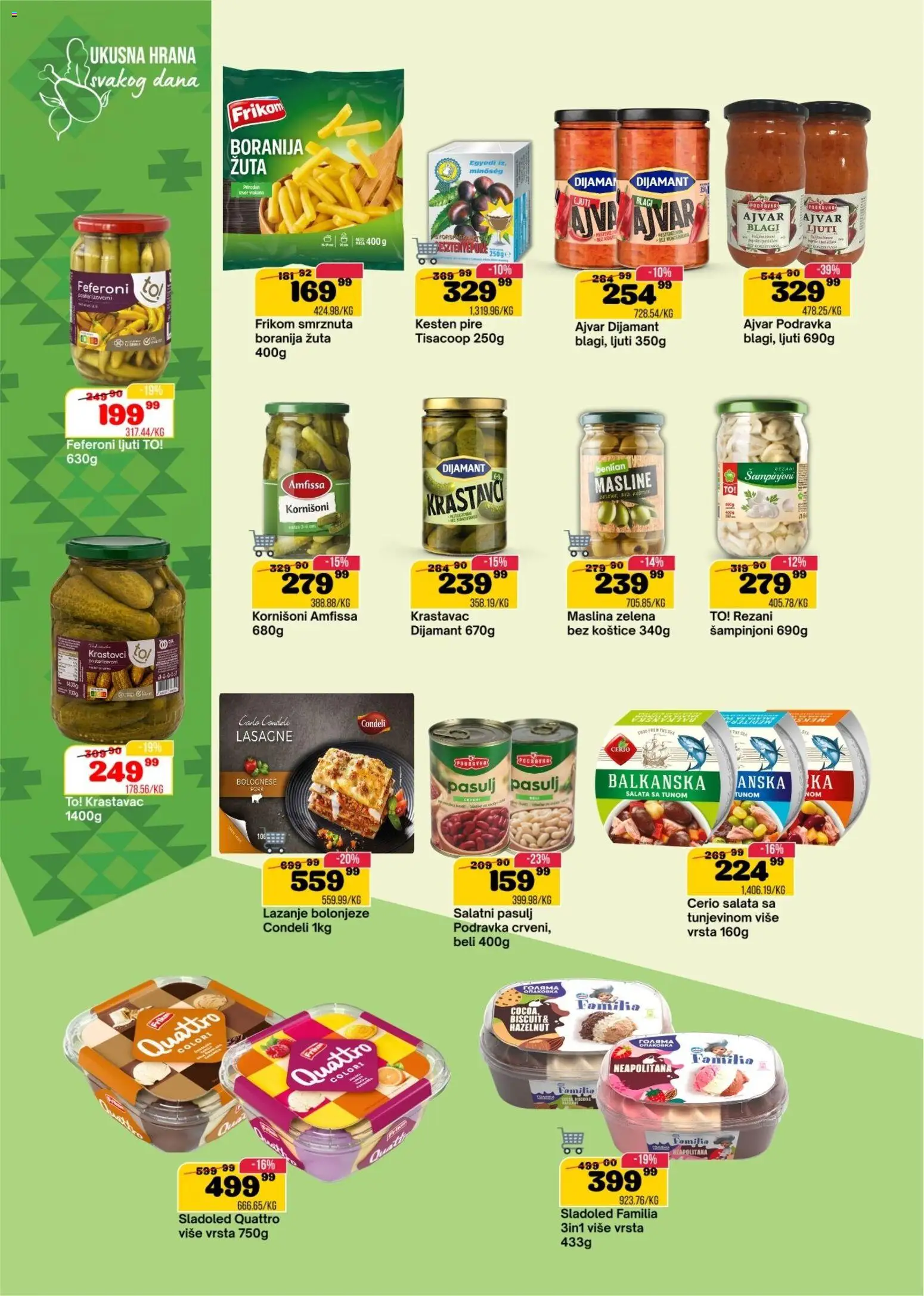 Senta Promet katalog - važi od 03.06.2026 | Strana: 8 | Proizvode: Krastavac, Ajvar, Krastavci, Sladoled