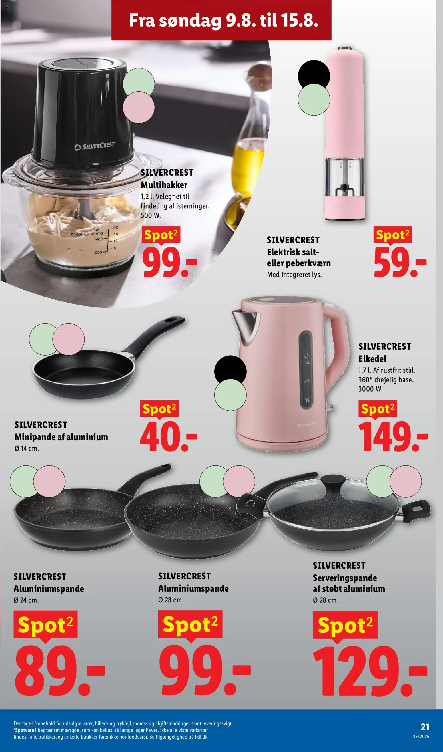 Lidl tilbudsavis – gyldig fra 09/08/2026 | Side: 22 | Produkter: Processor, Salt, Søm