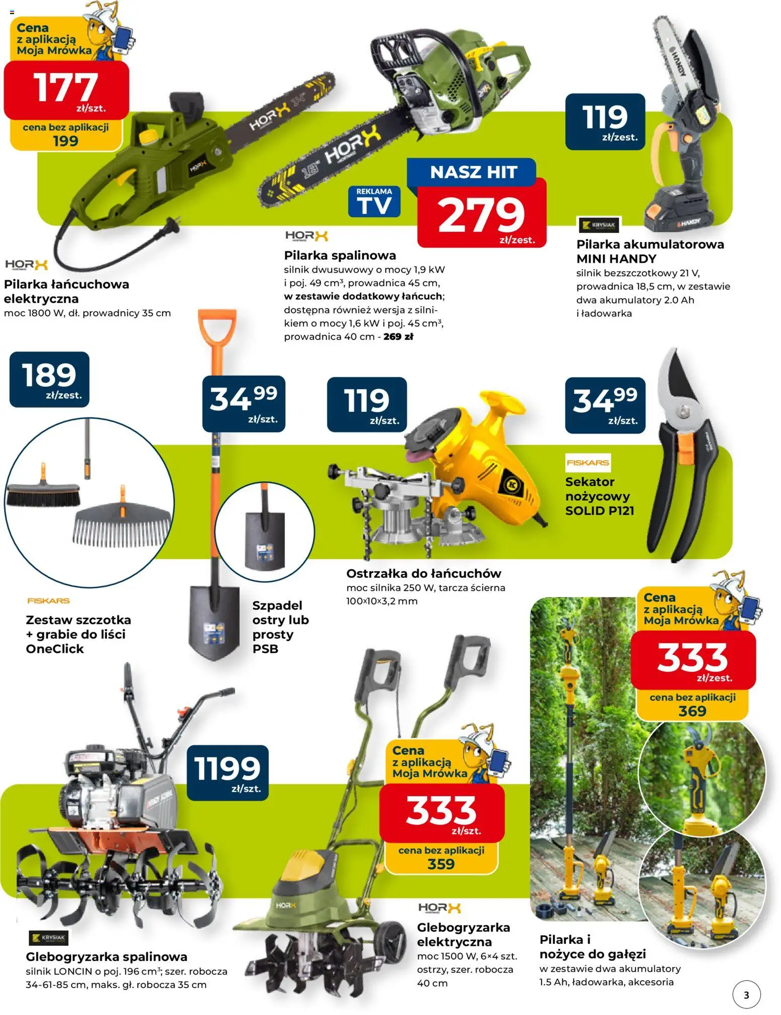 Mrówka gazetka - Malbork od 10.09.2026 | Strona: 3 | Produkty: Ładowarka, Sekator, Szczotka