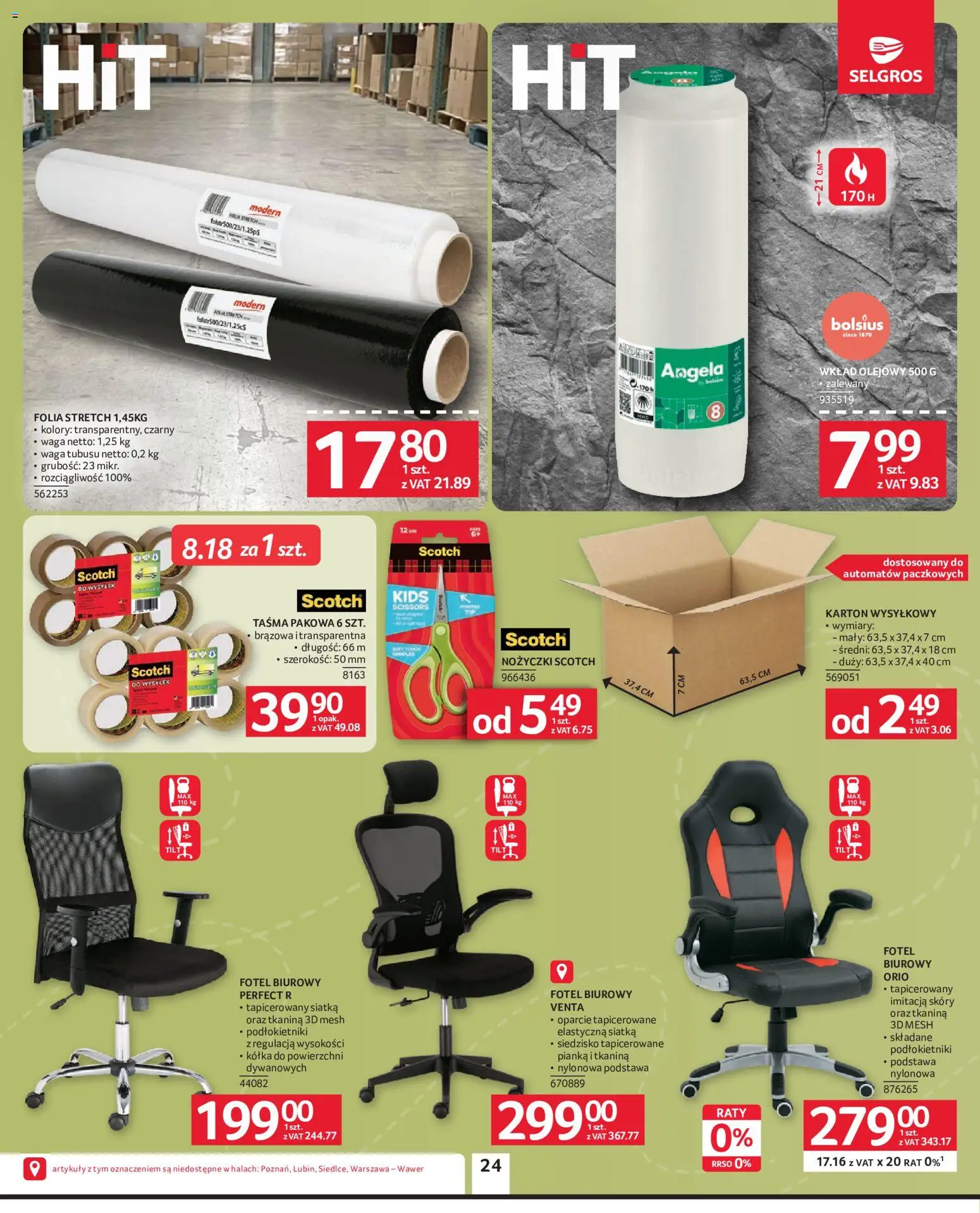 Selgros cash&carry gazetka - Oferta przemysłowa od 18.06.2026 | Strona: 26 | Produkty: Waga, Fotel, Siatka