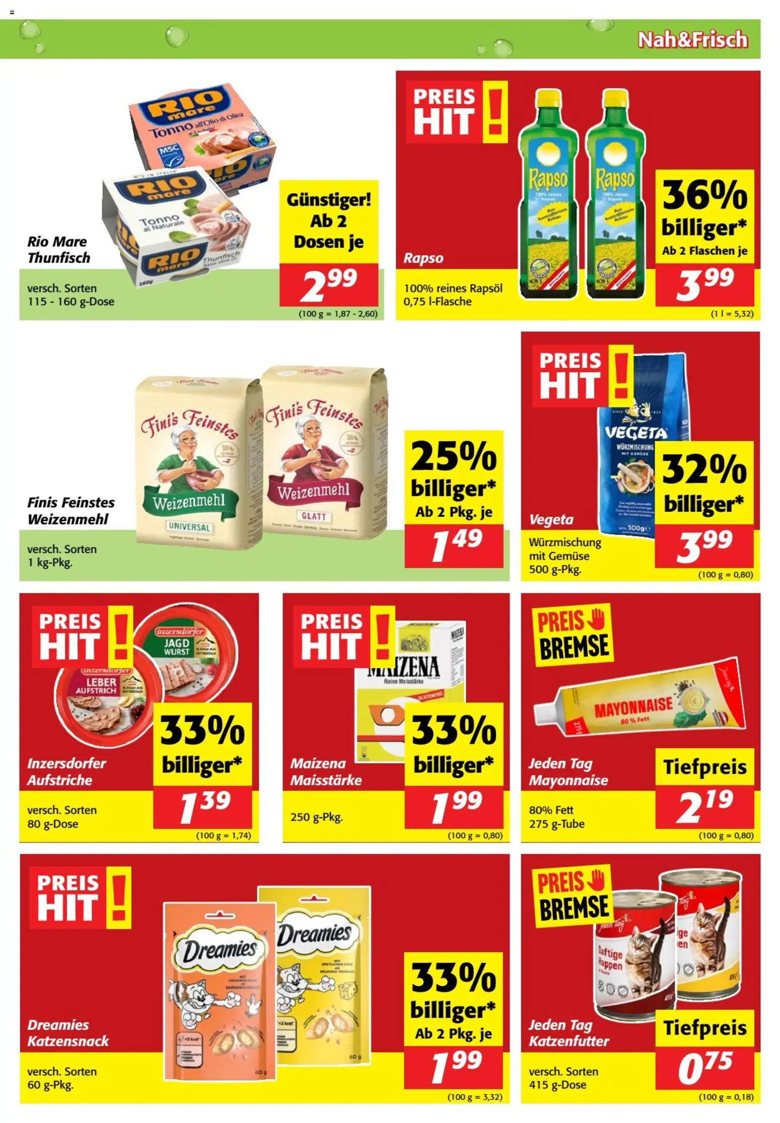 Nah und Frisch Flugblatt gültig ab 17.06.2026 | Seite: 5 | Produkte: Gemüse, Mayonnaise, Wurst