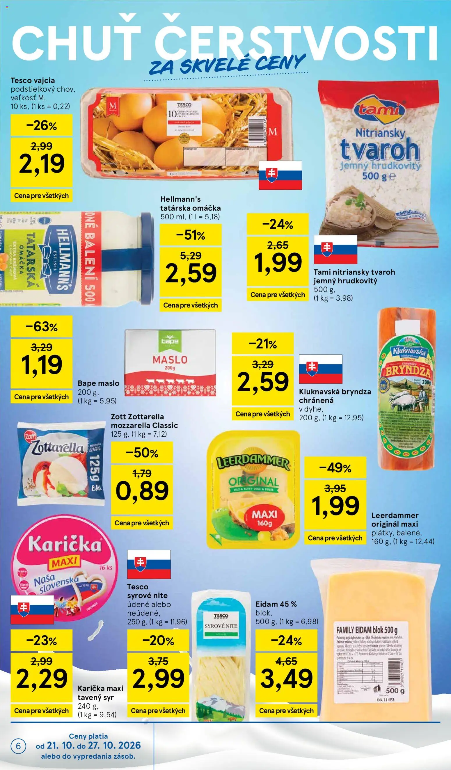 Nové Tesco akcie – leták je platný od 21.10.2026 | Strana: 6