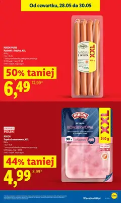 Pogląd oferty "PIKOK PURE Parówki z indyka, XXL, 400 g parówki z indyka XXL" - ważna od 28.05.2026 | Strona: 15