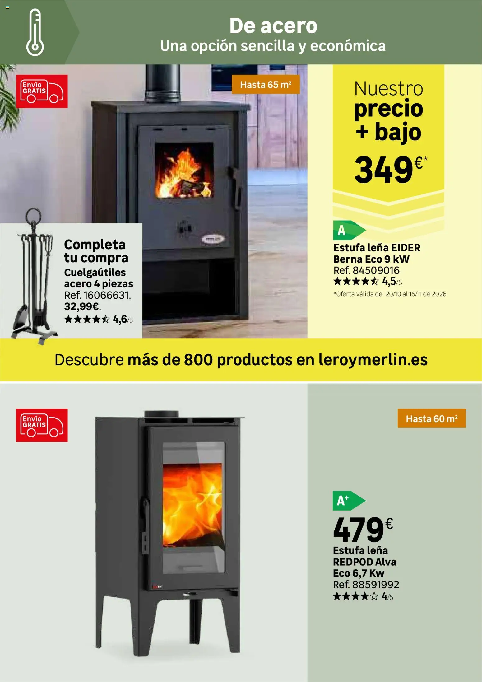 Leroy Merlin Calor en casa y mucho ahorro │ válido desde el 20/10/2026 | Página: 31 | Productos: Leña