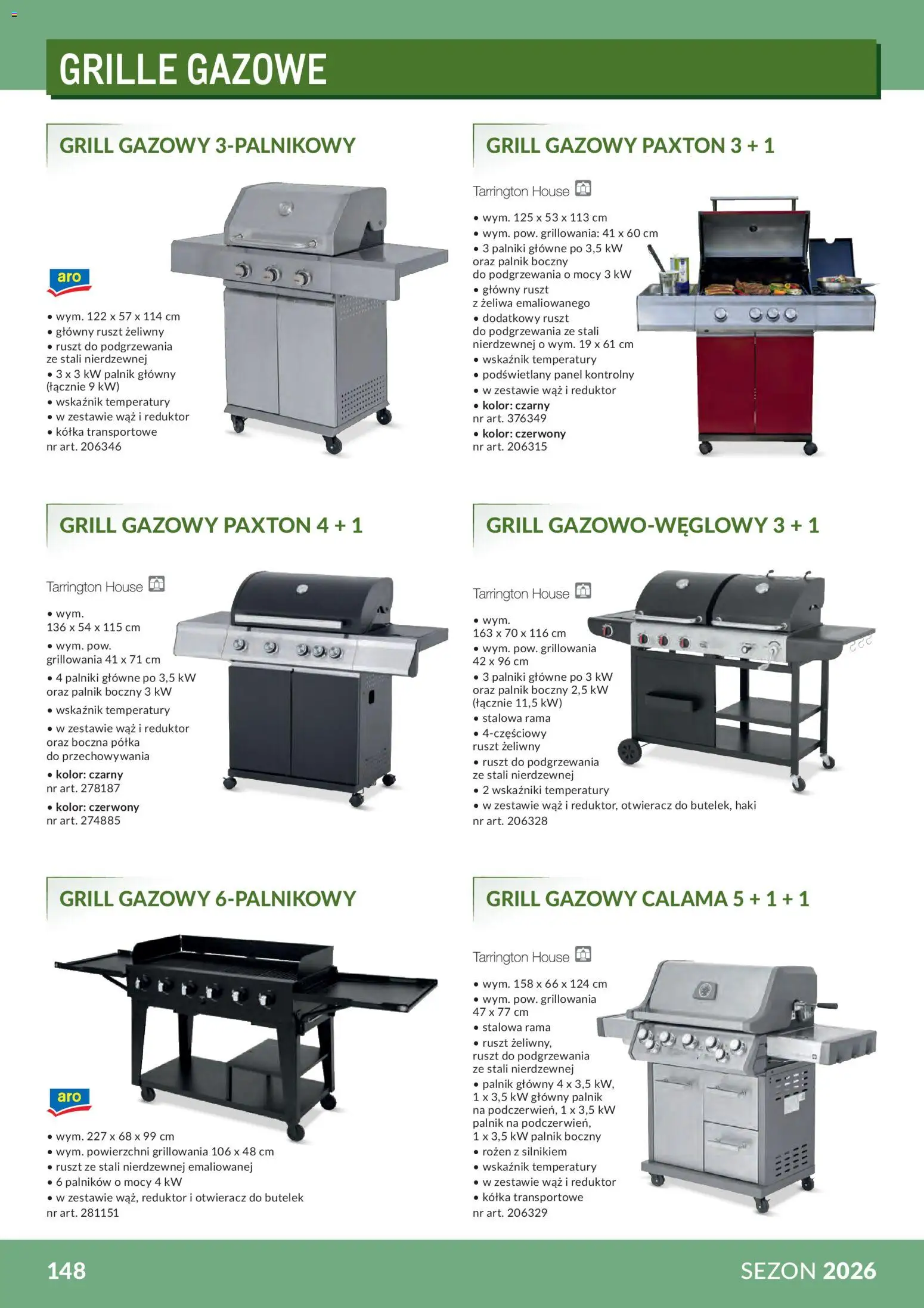 Makro Gazetka - Profesjonalna Gastronomia od 01.02.2026 | Strona: 148 | Produkty: Grill, Grill gazowy, Rama, Ruszt