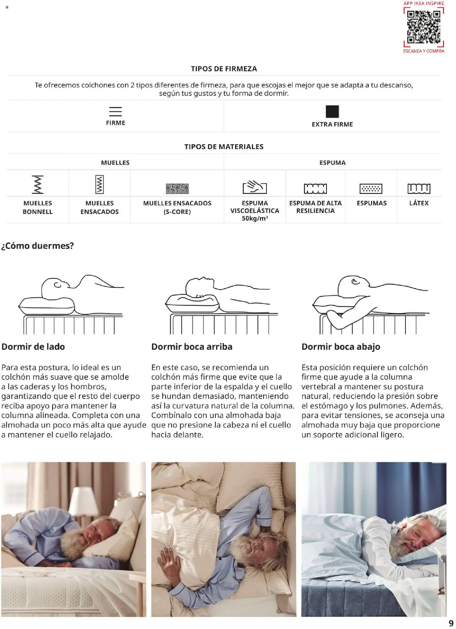 IKEA - Confort │ válido desde el 01/09/2026 | Página: 9 | Productos: Té, Espuma, Colchon, Almohada