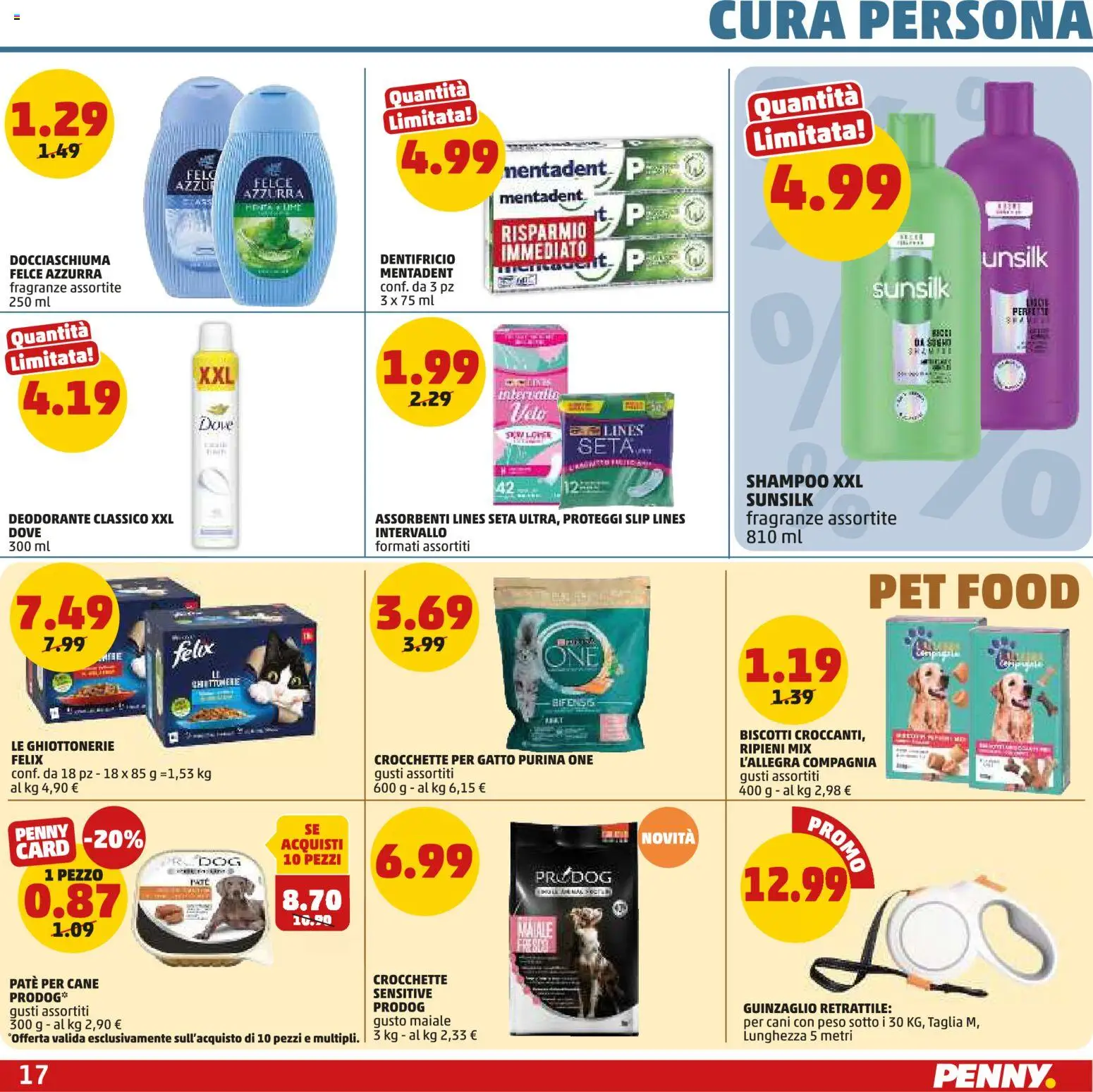 Volantino PENNY del 18.06.2026 | Pagina: 17 | Prodotti: Paté, Deodorante, Dentifricio, Proteggi slip