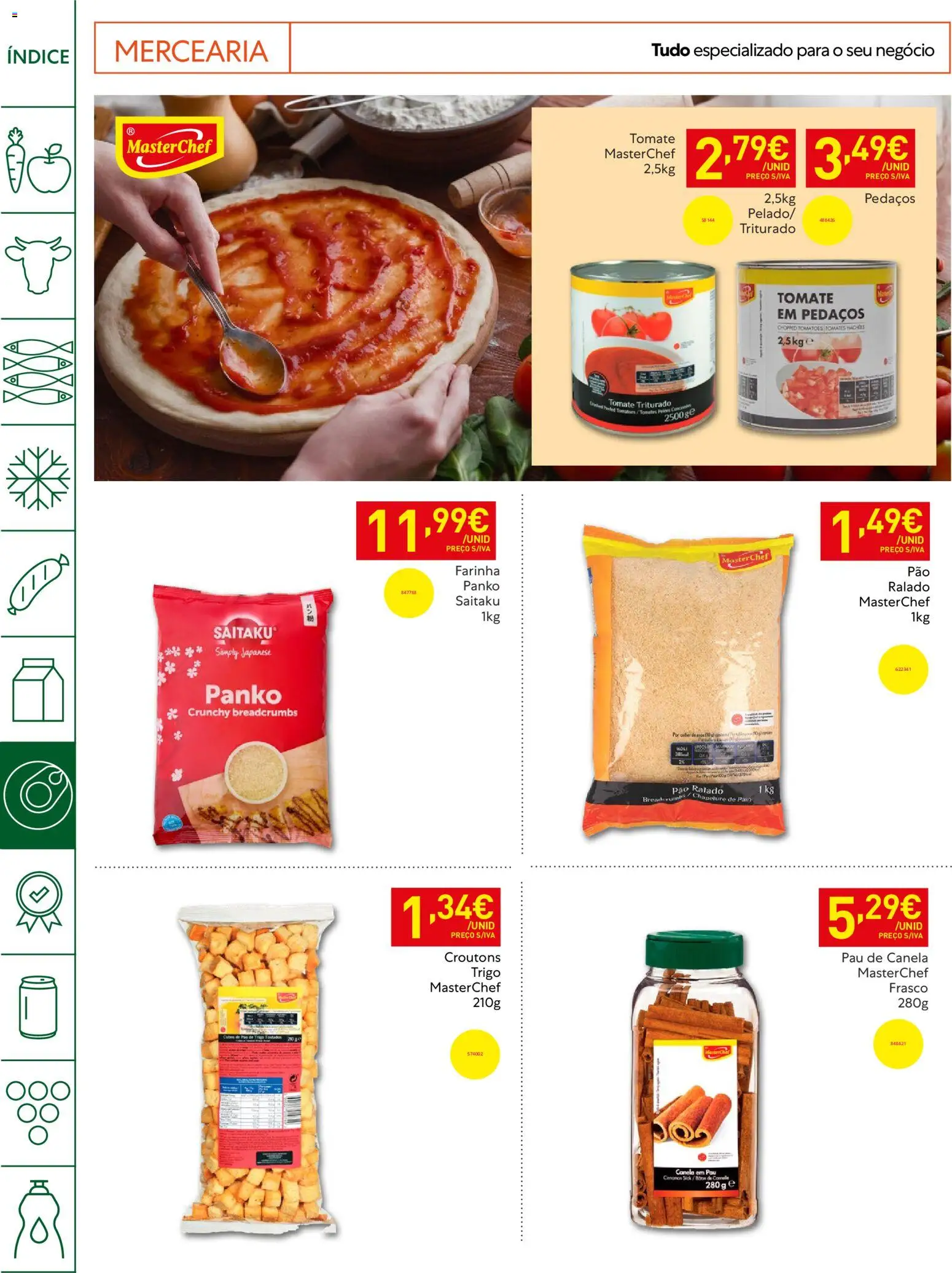 Recheio Horeca │ válido de 19.05.2026 | Página: 20 | Produtos: Canela, Pão, Tomates, Tomate