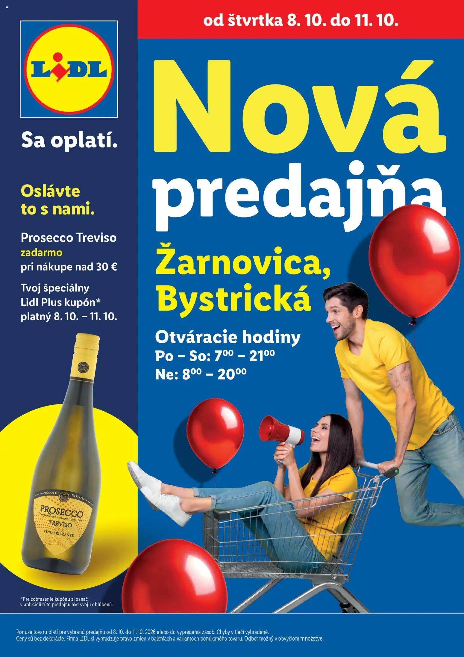 Nové Lidl akcie – leták je platný od 08.10.2026 | Strana: 1 | Produkty: Hodiny, Víno, Prosecco