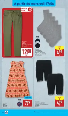 Aldi - Prévisualisation de Aldi catalogue valide à partir de 16.06.2026 | Page: 34 | Produits: Robe, Coton, Shorts, Leggings
