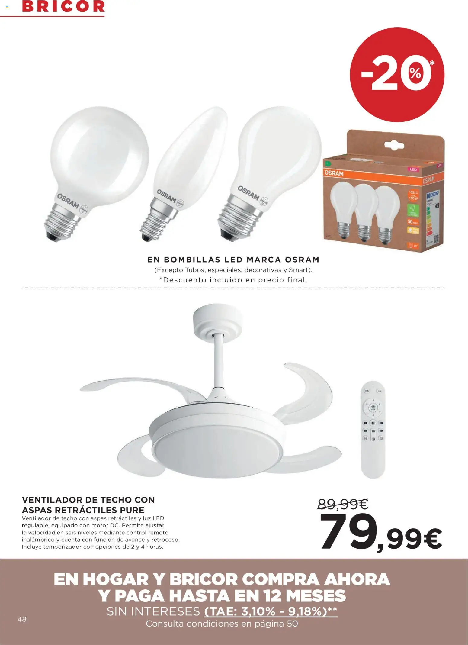 Hipercor catálogo │ válido desde el 16/07/2026 | Página: 48 | Productos: Ventilador