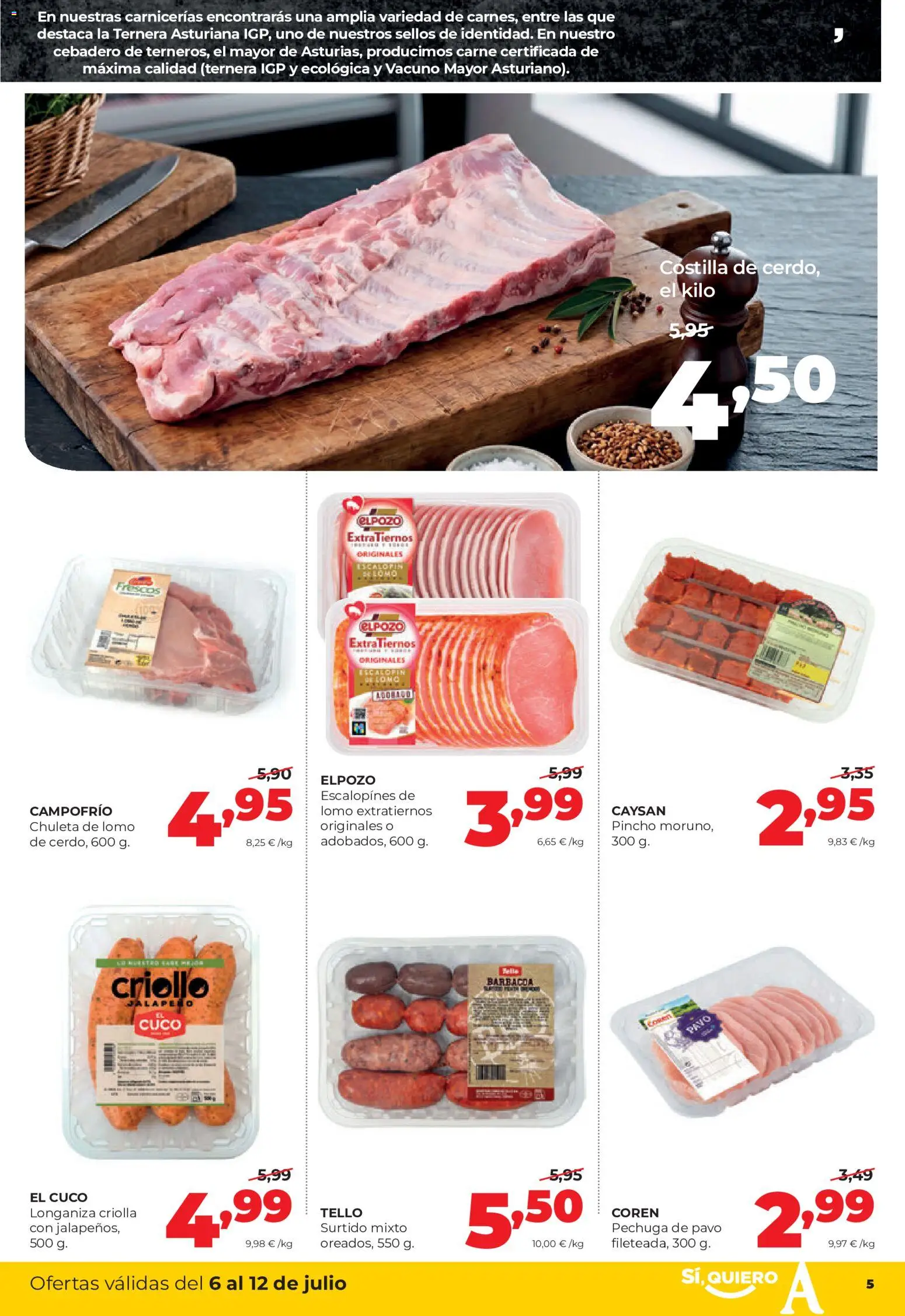 Alimerka folleto Castilla y León │ válido desde el 06/07/2026 | Página: 5 | Productos: Longaniza, Barbacoa