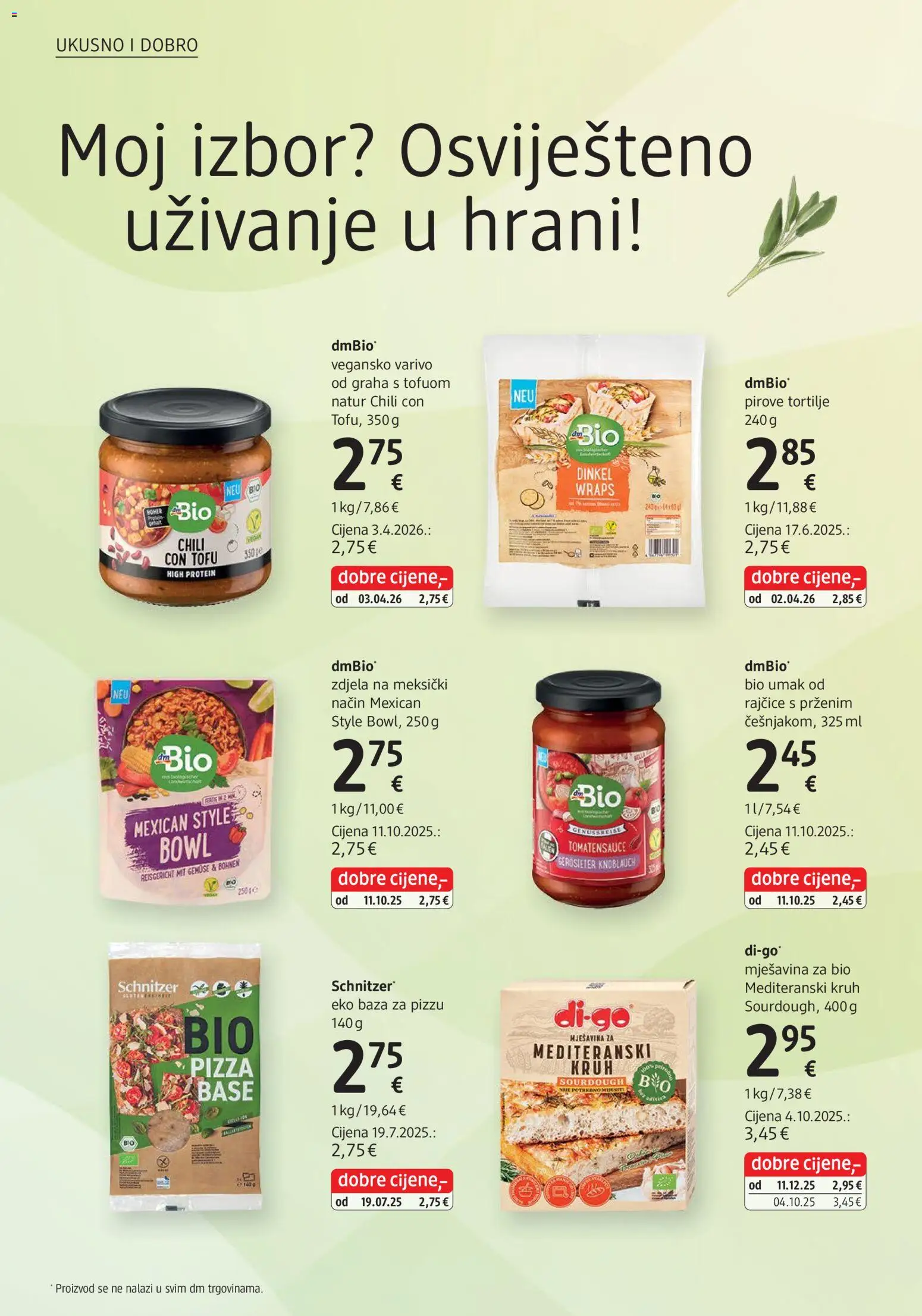 DM katalog | vrijedi od 01.07.2026 | Stranica: 32 | Proizvodi: Kruh, Pizza, Rajčice, Zdjela