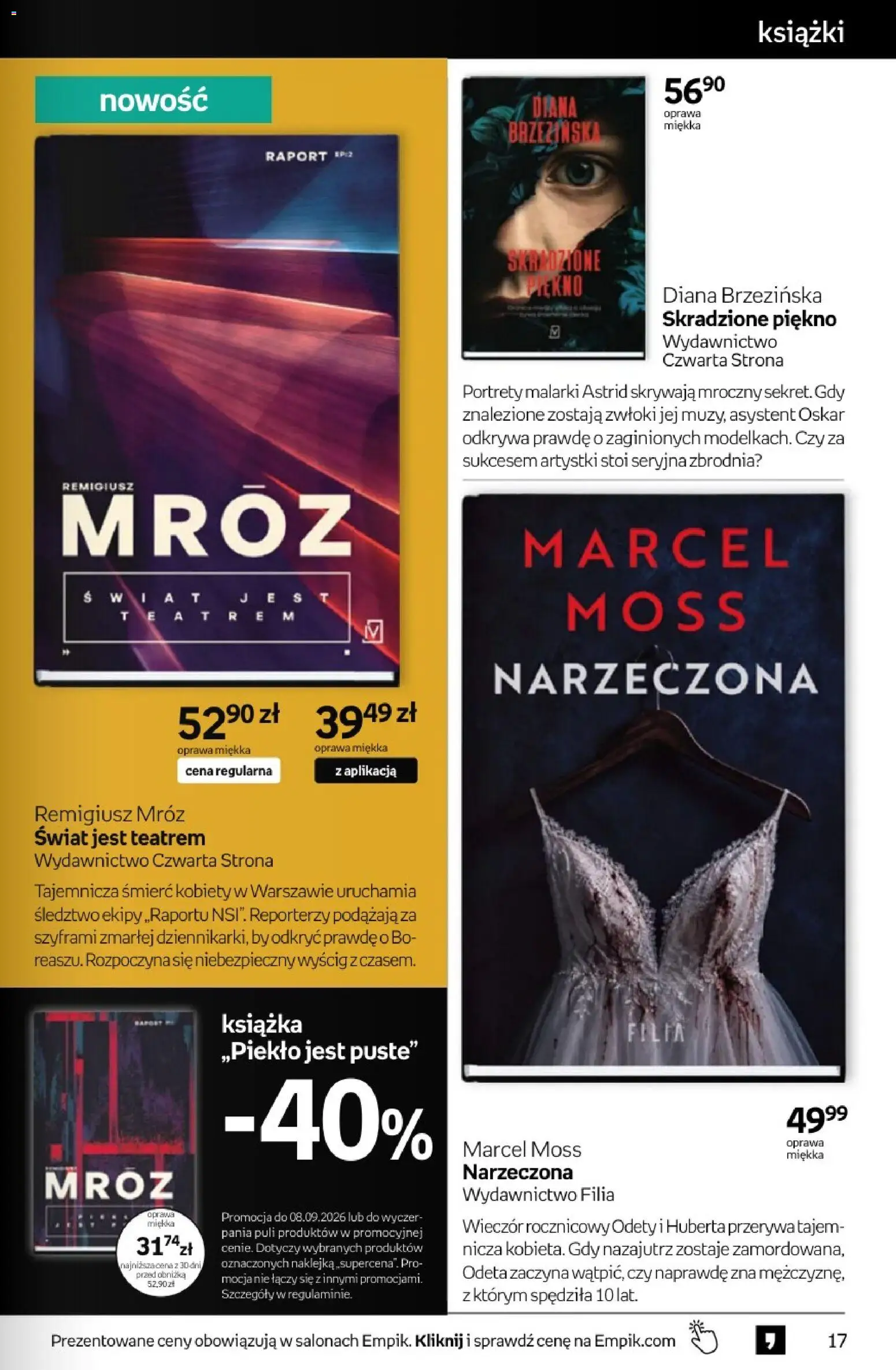 Empik promocje - Tom kultury Książki od 26.08.2026 | Strona: 17 | Produkty: Książki