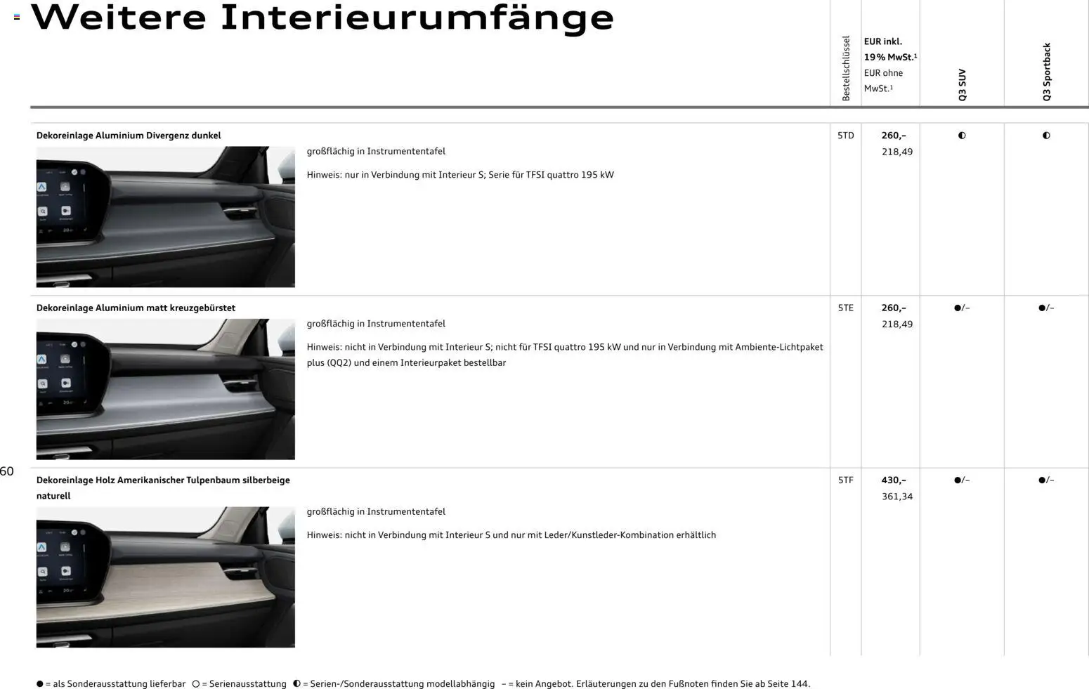 Audi Q3 – gültig ab 02.10.2026 | Seite: 60