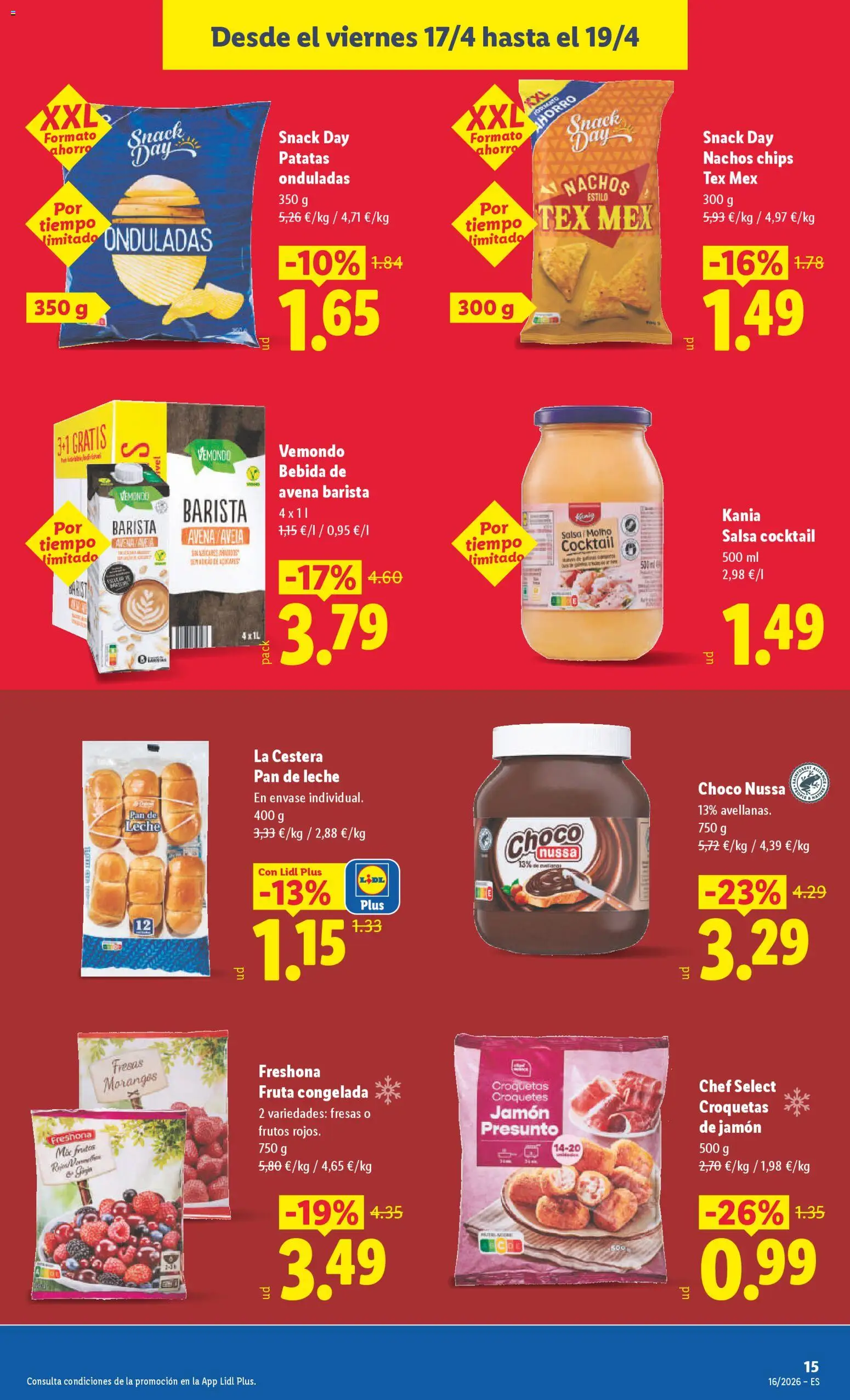 Lidl folleto │ válido desde el 13.04.2026 | Página: 31 | Productos: Καλτσάκια μισά, Chocolate, Bebida de avena, Croquetas