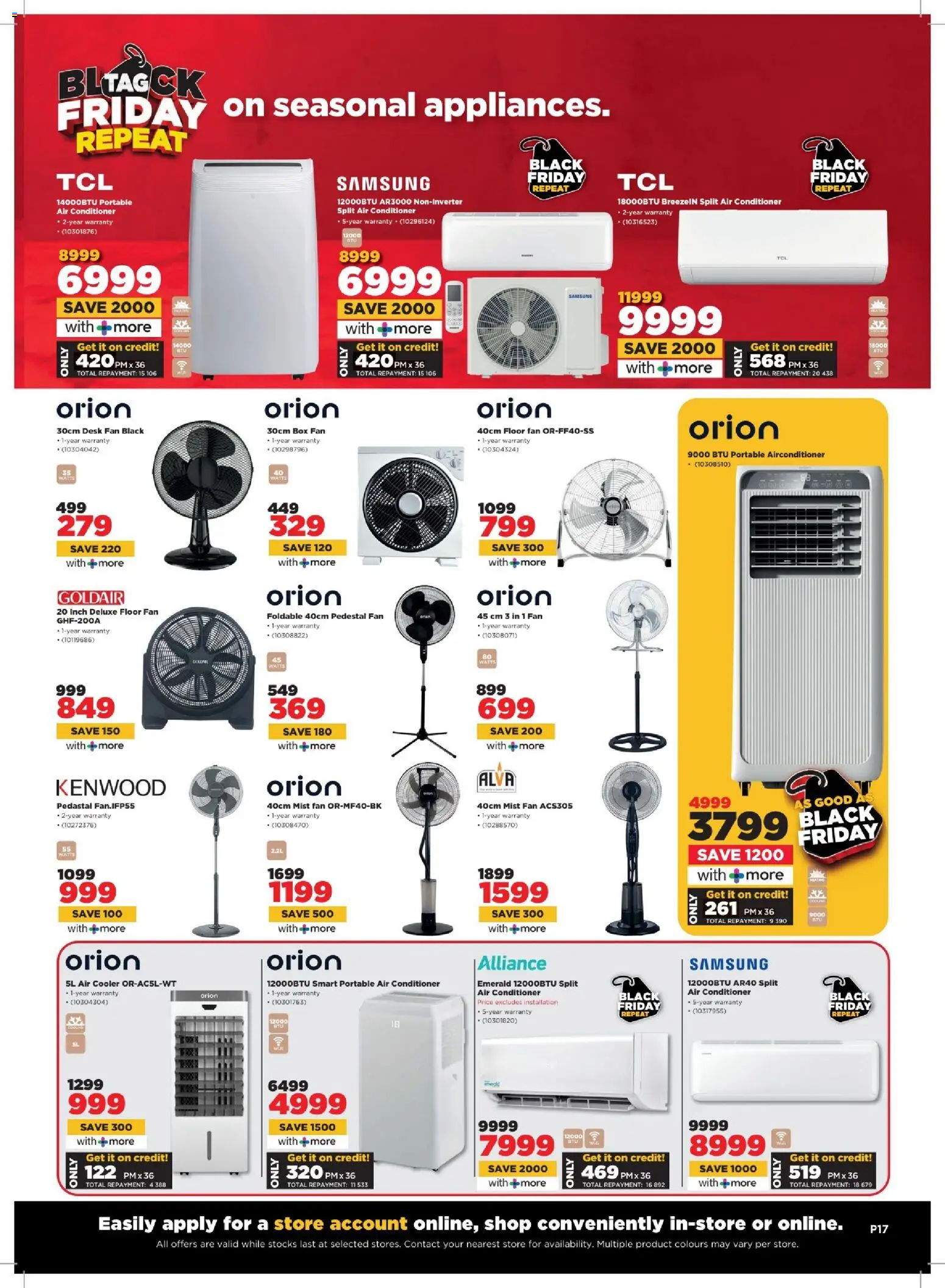 New HiFi Corp catalogue – valid from 04.03.2026 | Page: 17 | Products: Pedestal, Air conditioner, Box, Cooler