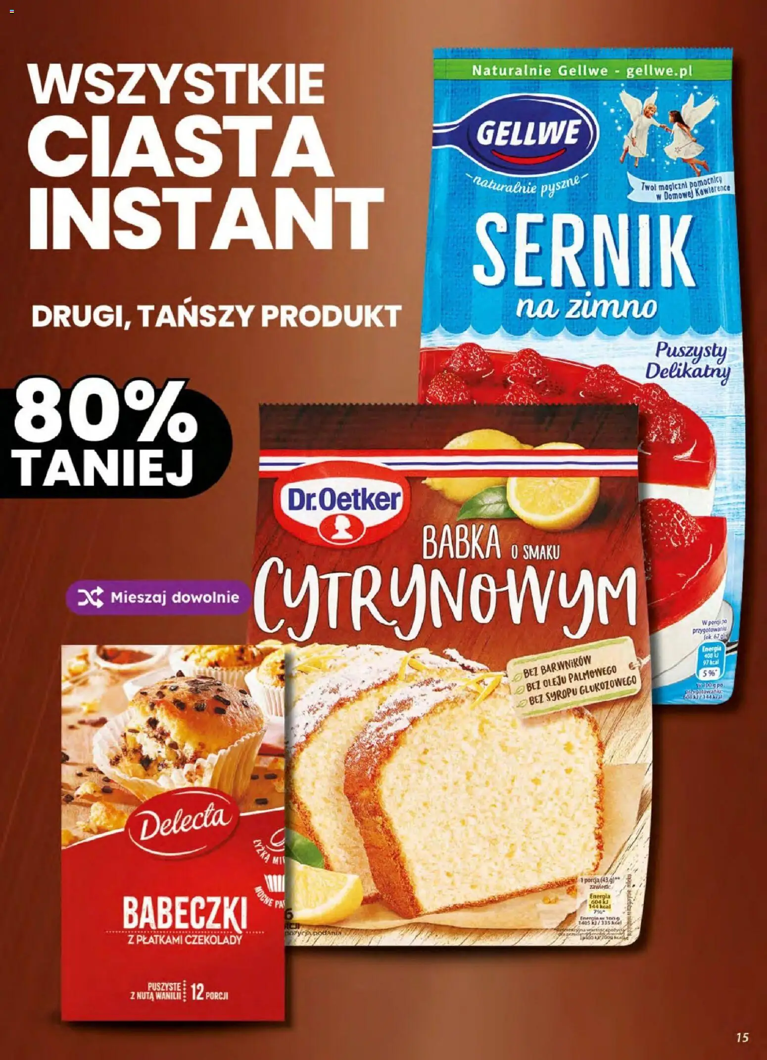 Dino gazetka od 05.08.2026 | Strona: 15 | Produkty: Czekolady, Babeczki, Babka