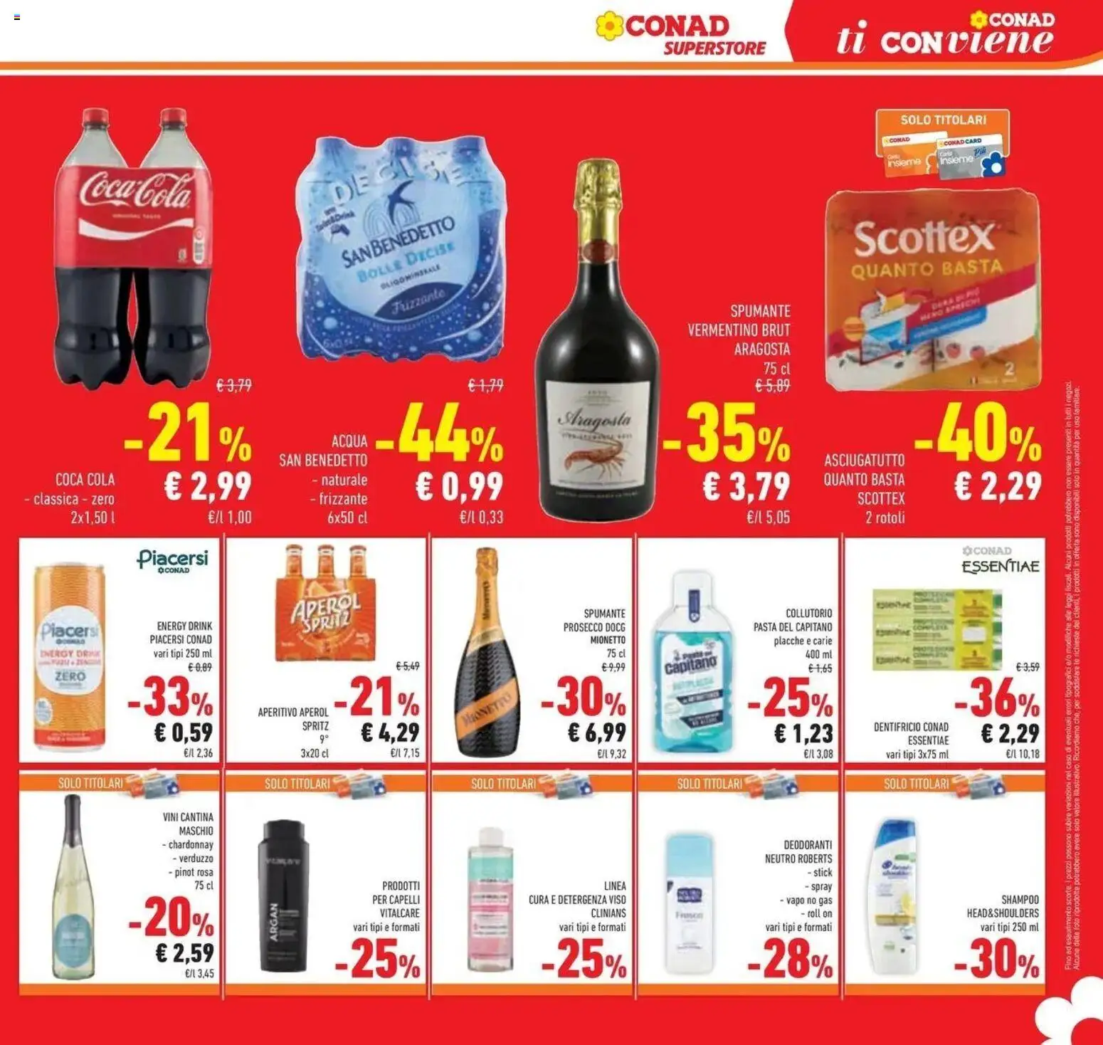 Anteprima volantino Conad dal 07/10/2026 prossima settimana | Pagina: 37 | Prodotti: Collutorio, Pasta, Asciugatutto, Coca Cola