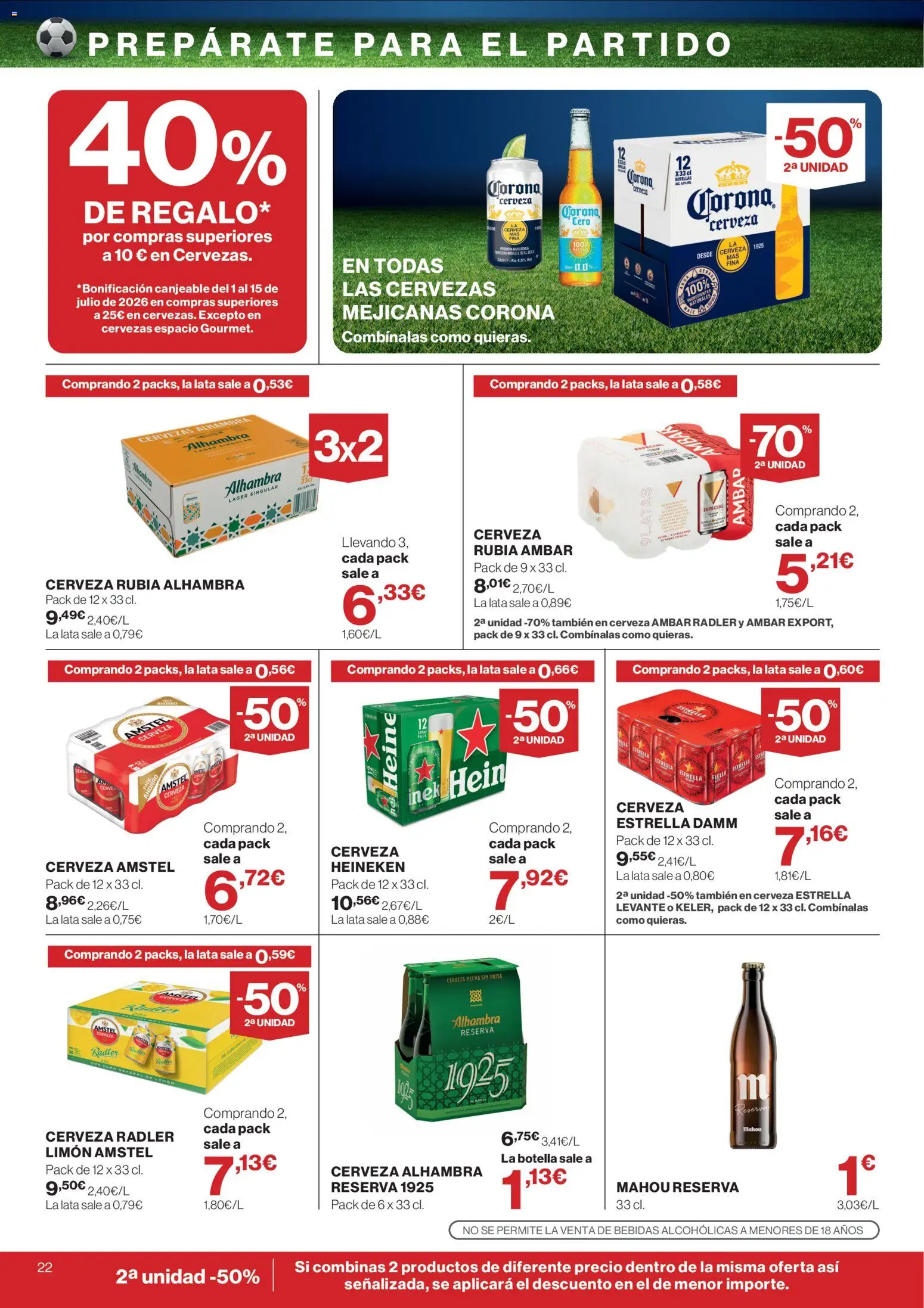 Supercor folleto │ válido desde el 18.06.2026 | Página: 22 | Productos: Κρεμάστρα, Cerveza, Σπανάκι