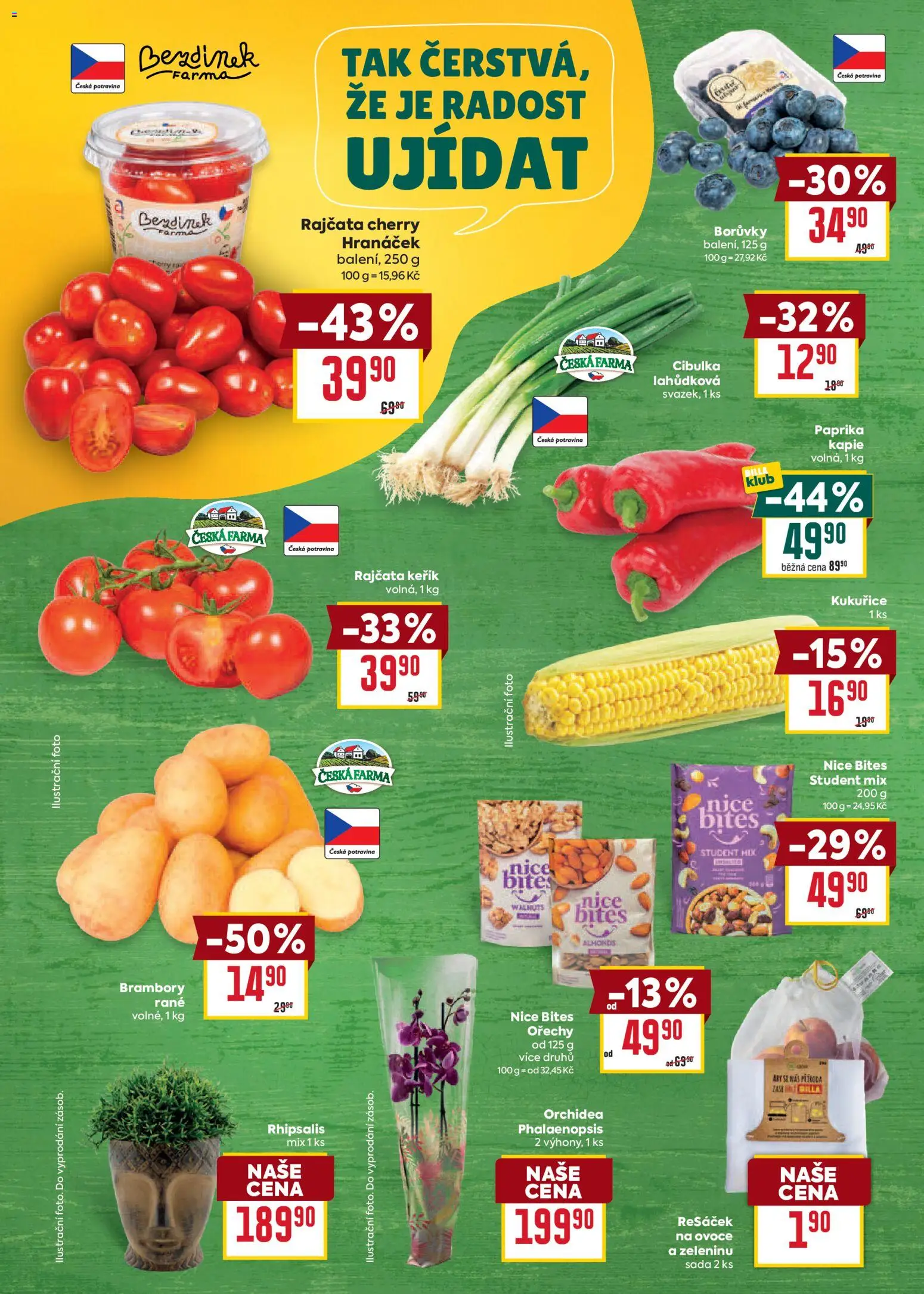 Billa Velký leták od 15.07.2026 | Strana: 8 | Produkty: Ovoce, Ořechy, Paprika, Brambory