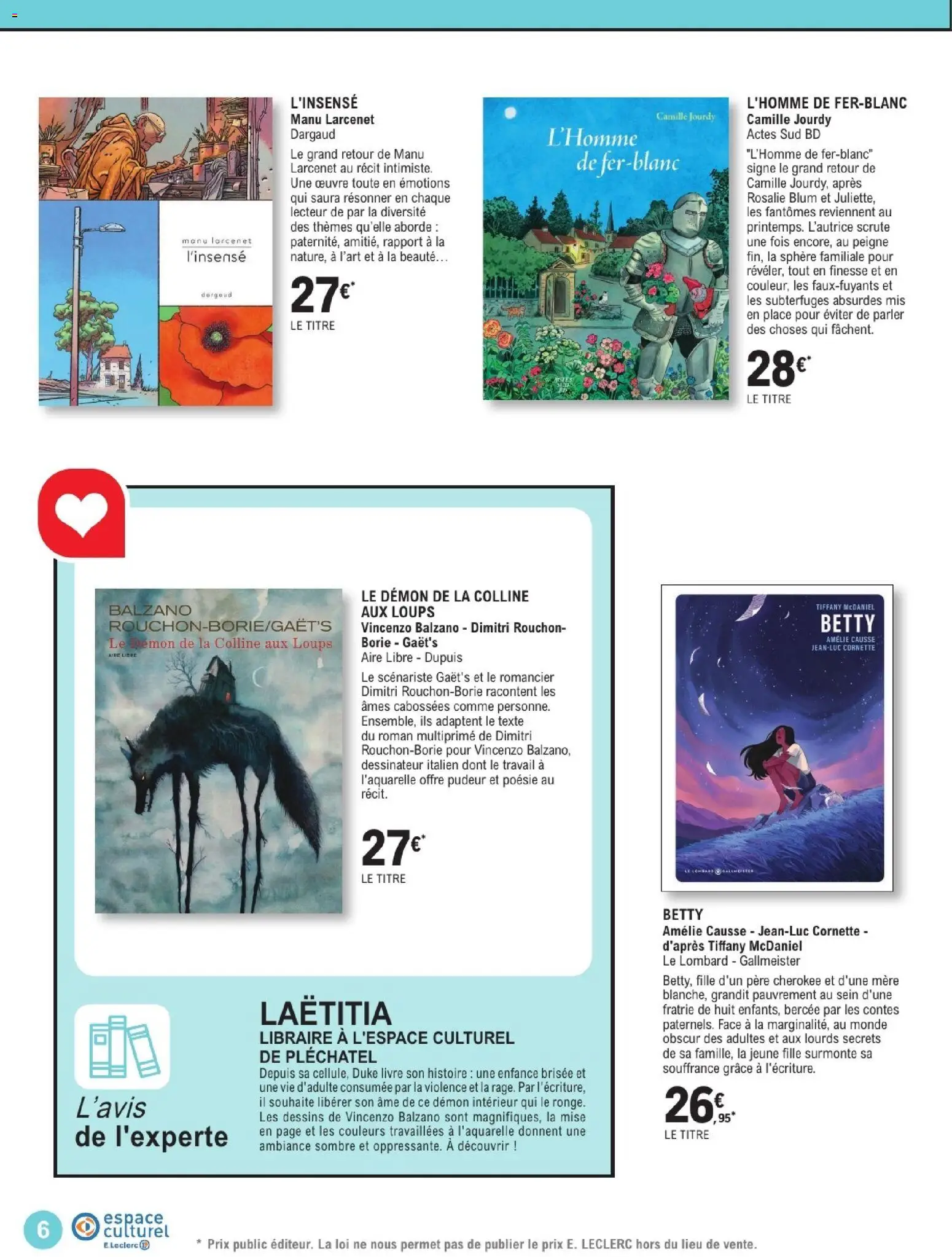 {H1} | Page: 6 | Produits: Peigne, Livre