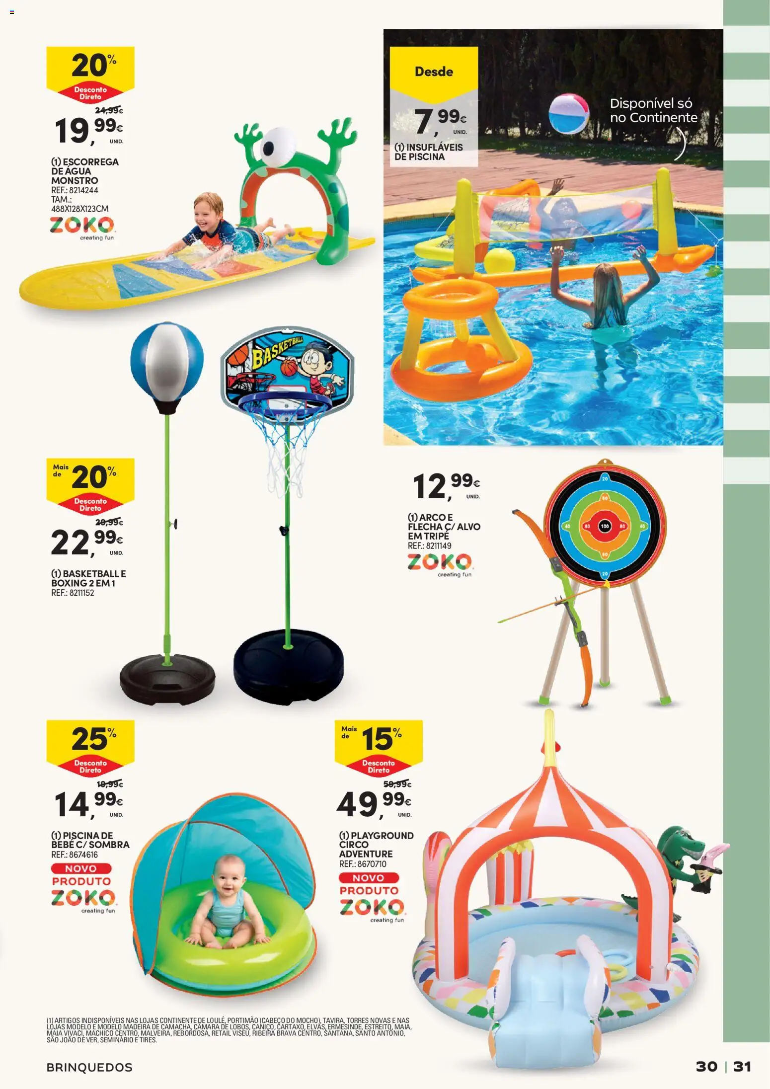 Continente Verão A casa de toda a gente │ válido de 19.05.2026 | Página: 31 | Produtos: Agua, Piscina