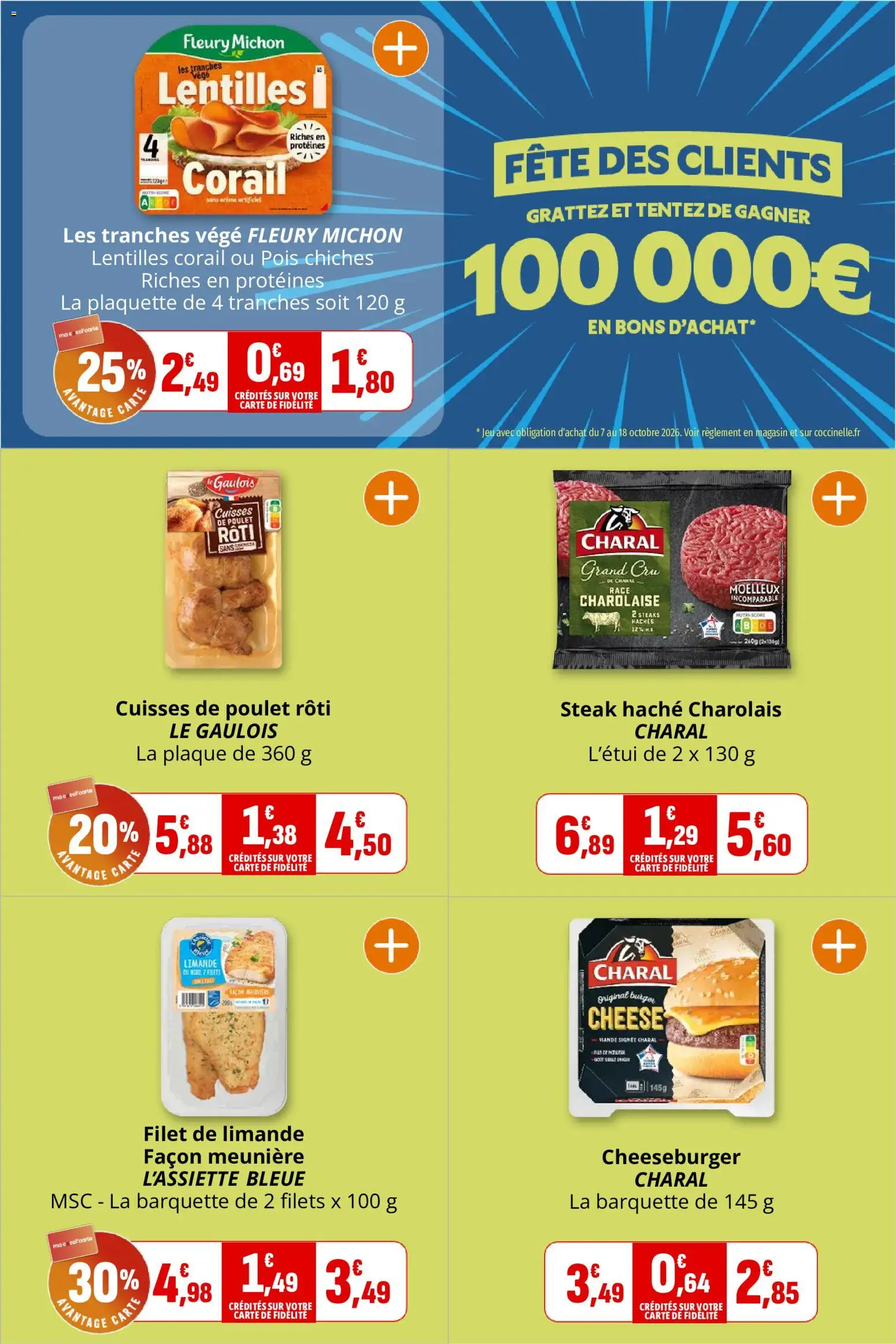 {H1} | Page: 7 | Produits: Lentilles, Poulet rôti, Pois chiches, Viande