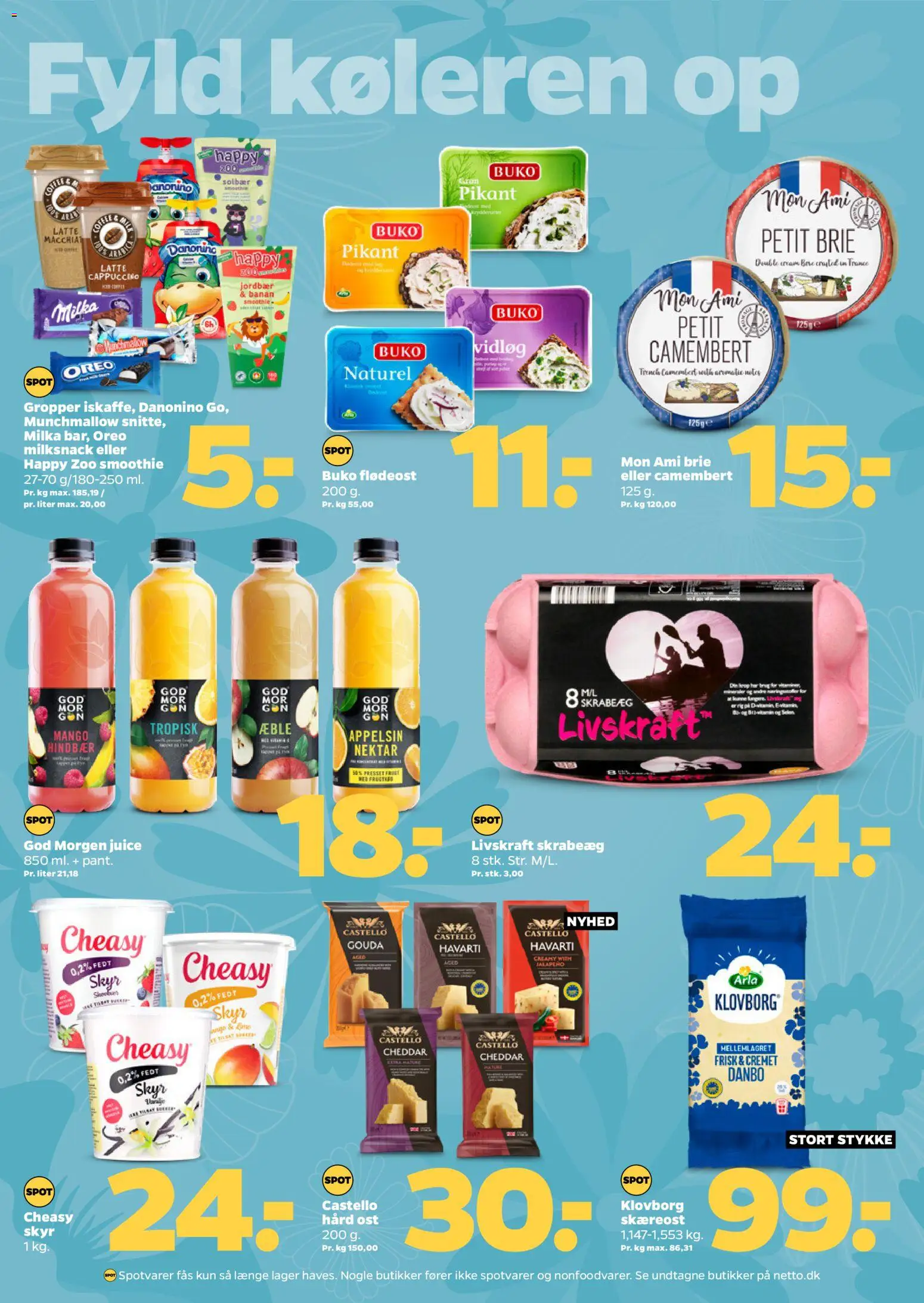 Netto tilbudsavis – gyldig fra 25/07/2026 | Side: 13 | Produkter: Cheddar, Flødeost, Solbær, Oreo