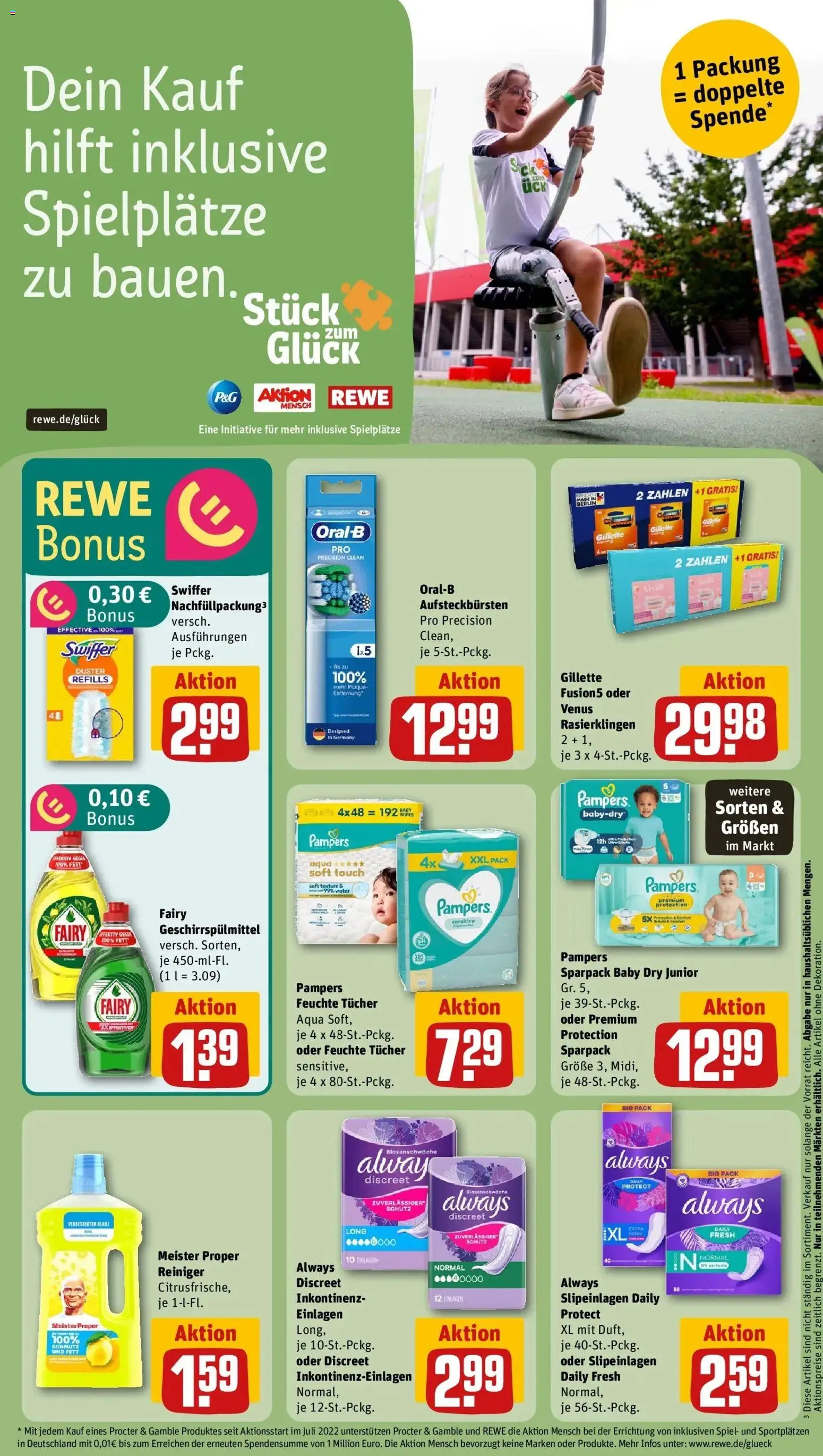 Rewe Prospekt Dortmund	 – gültig ab 27.04.2026 | Seite: 23 | Produkte: Spiel, Pampers, Geschirrspülmittel, Swiffer