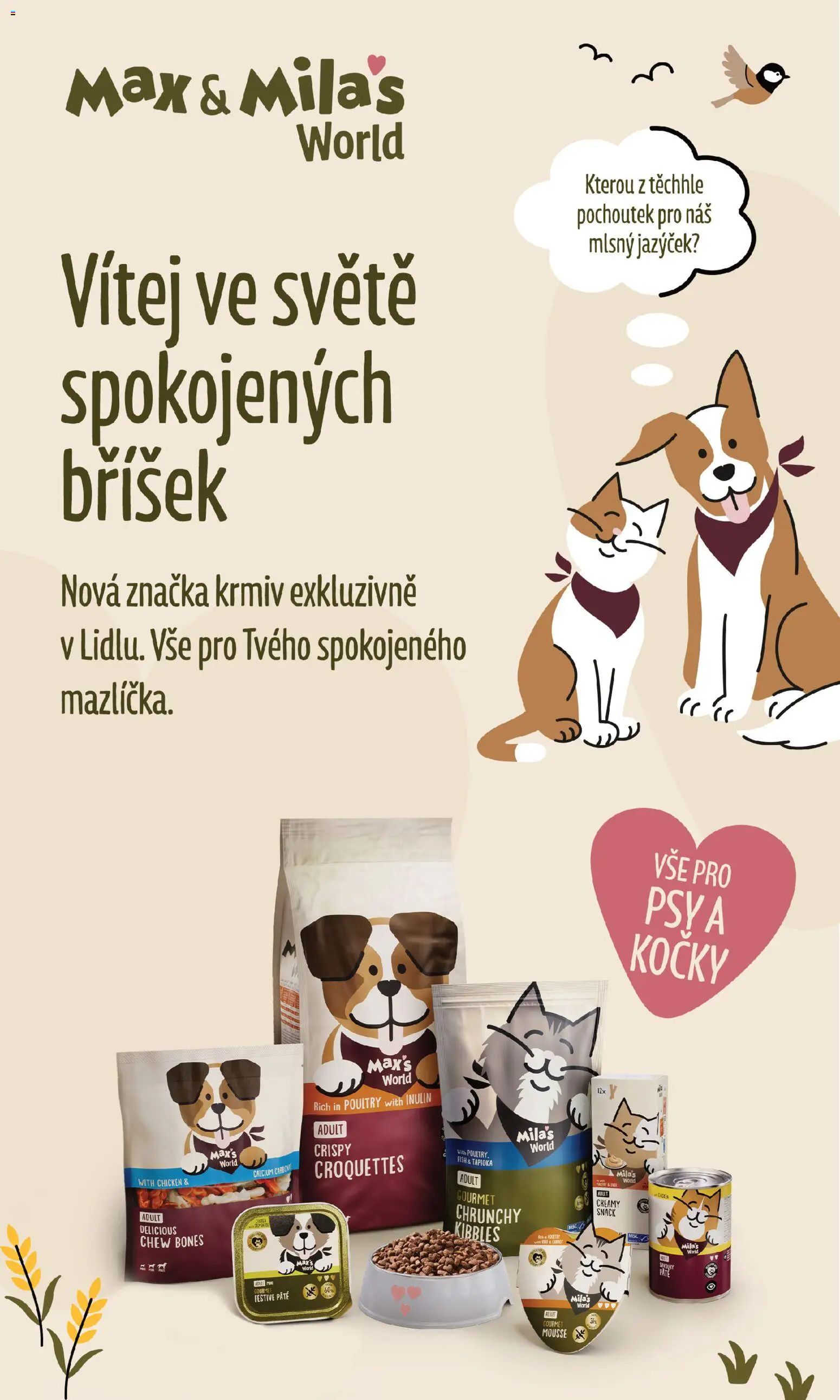 Lidl leták - Velká radost pro domácí mazlíčky od 12.10.2026 | Strana: 1 | Produkty: Gourmet