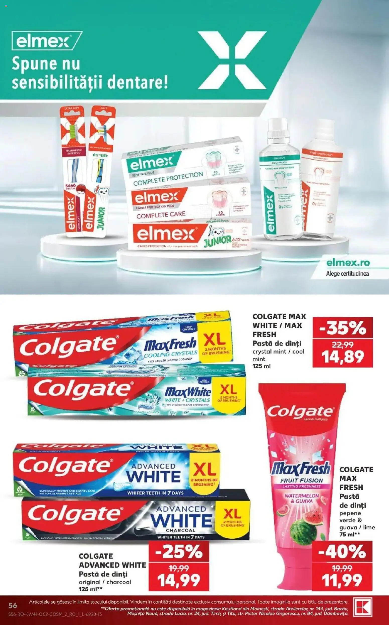 Kaufland Iași 07.10.2026 - Revista si Oferta | Pagină: 56 | Produse: Lime, Fusion, Pastă de dinți, Plus