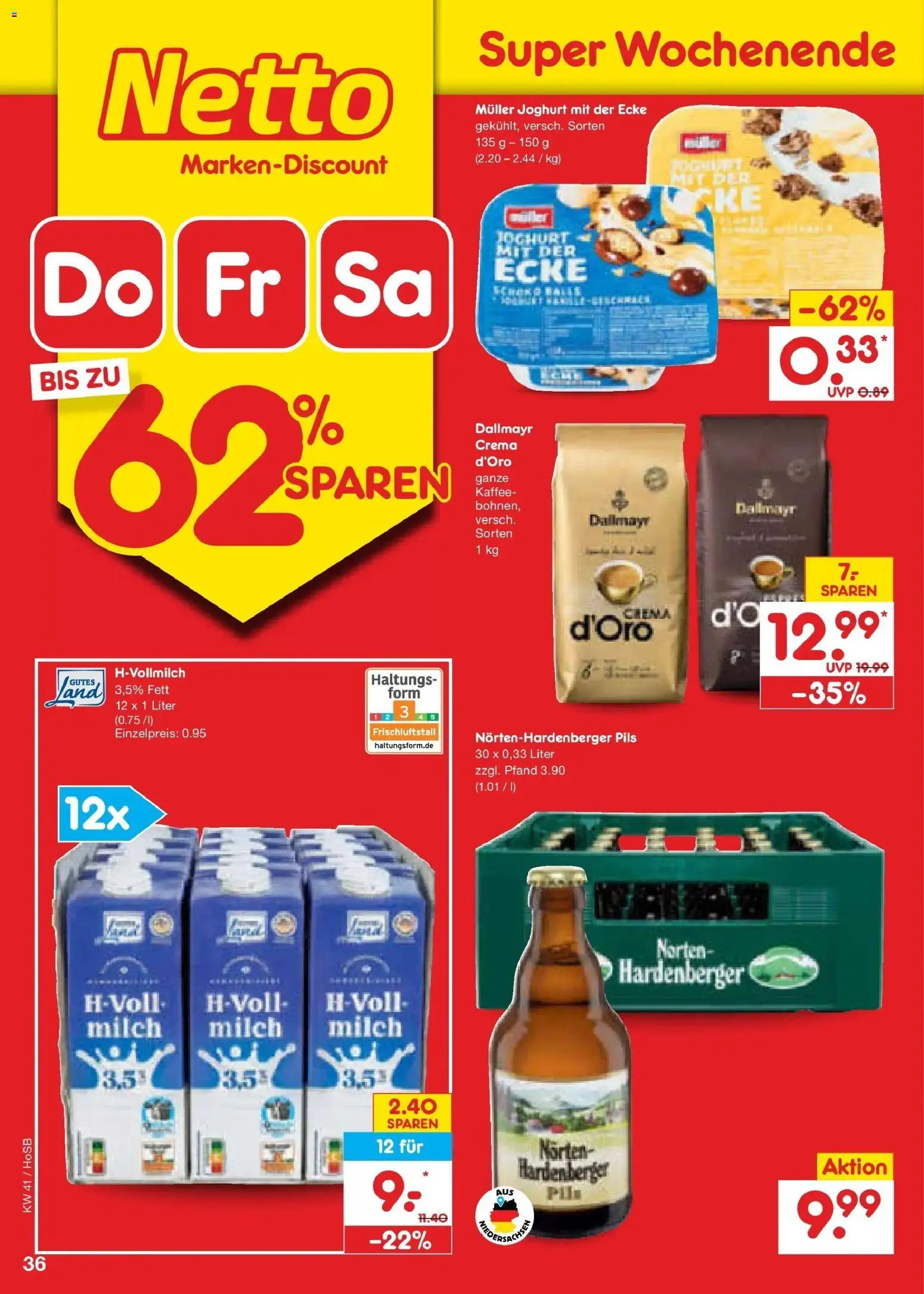 Netto Marken-Discount Prospekt Hannover – gültig ab 05.10.2026 | Seite: 46 | Produkte: Milch, Joghurt, Kaffee, Dallmayr