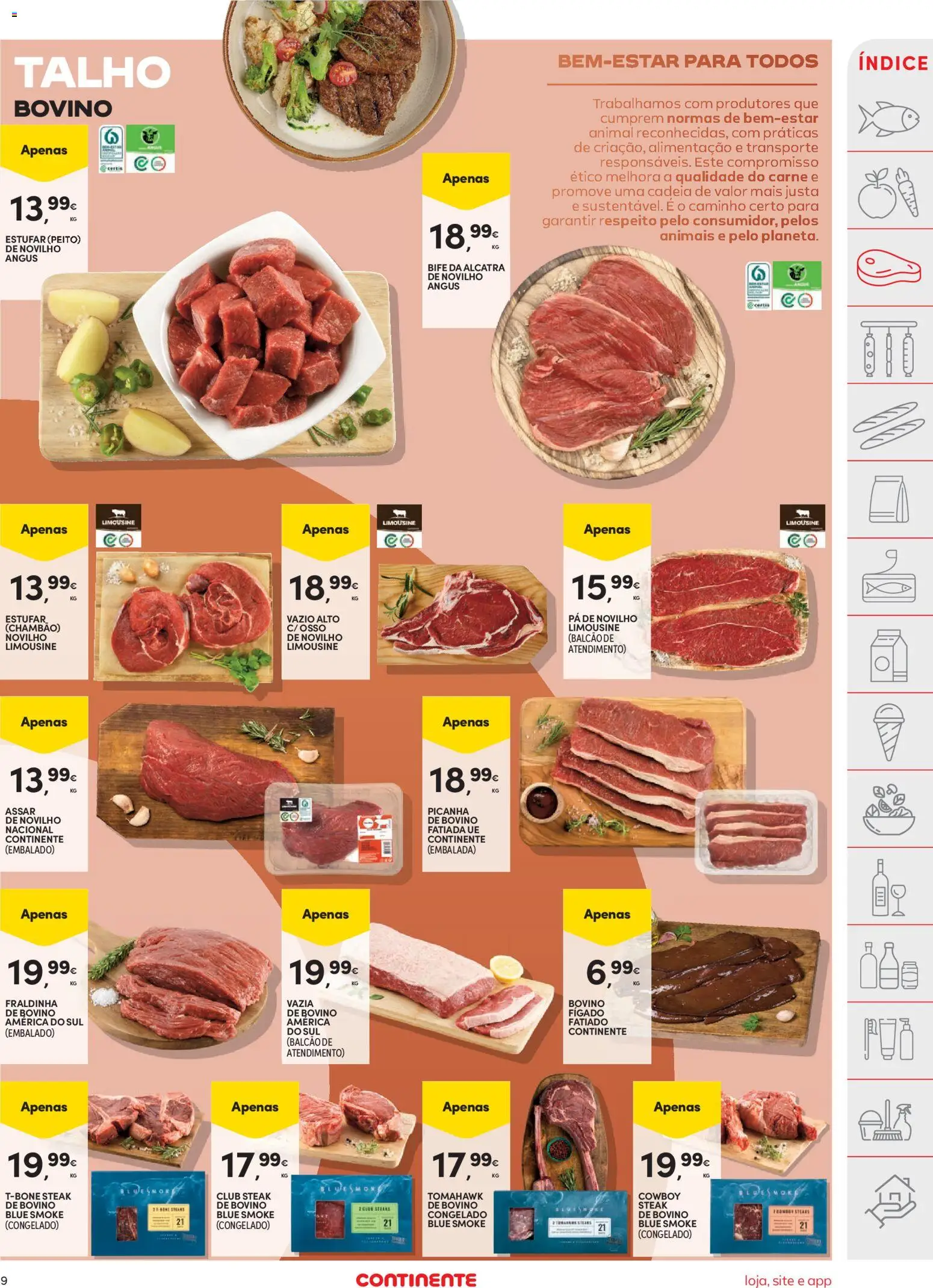 Continente folheto │ válido de 21/07/2026 | Página: 9 | Produtos: Carne, Pá
