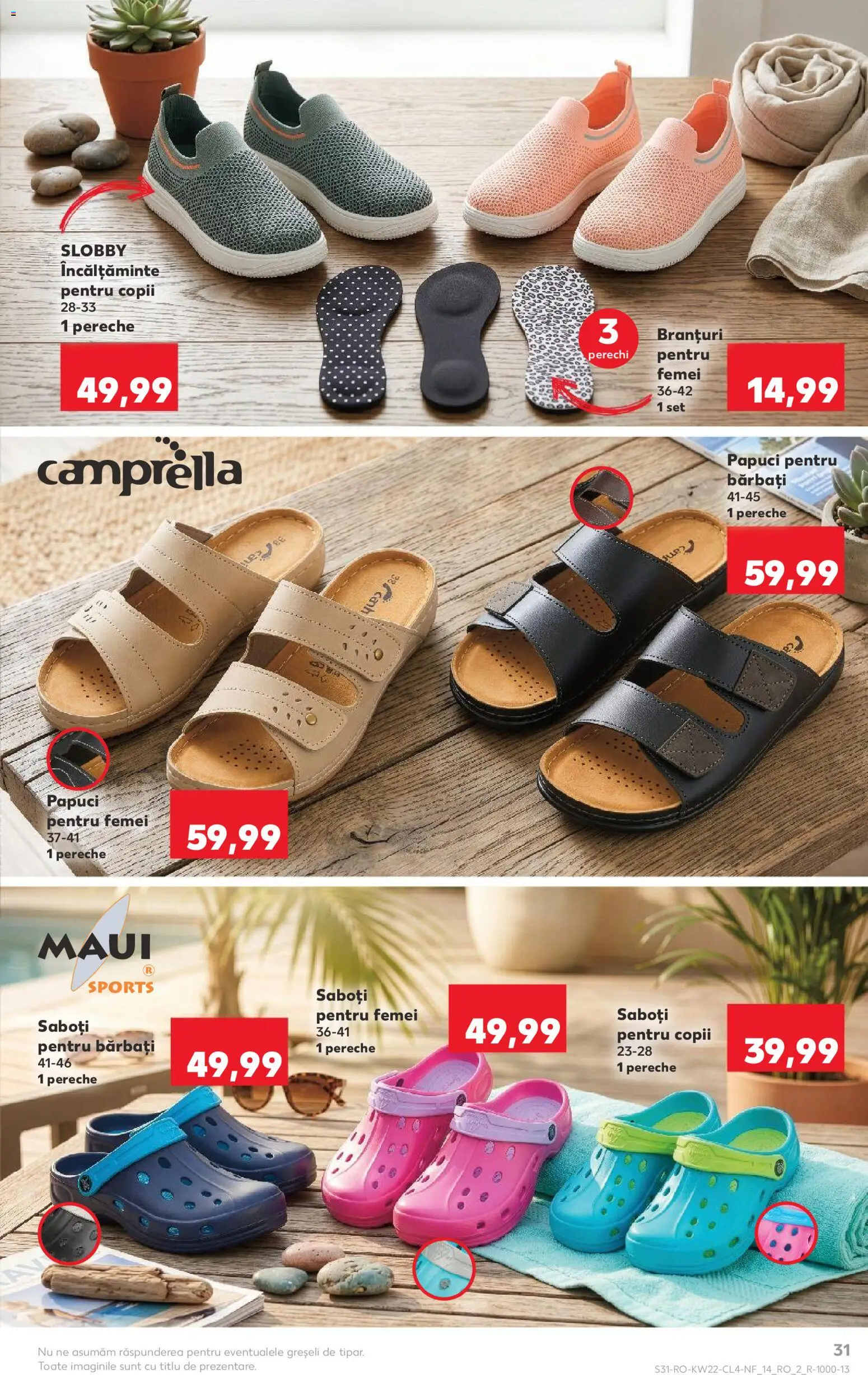 Noul catalog Kaufland – valabil de la 27.05.2026 | Pagină: 31 | Produse: Bornoz takımı, Papuci