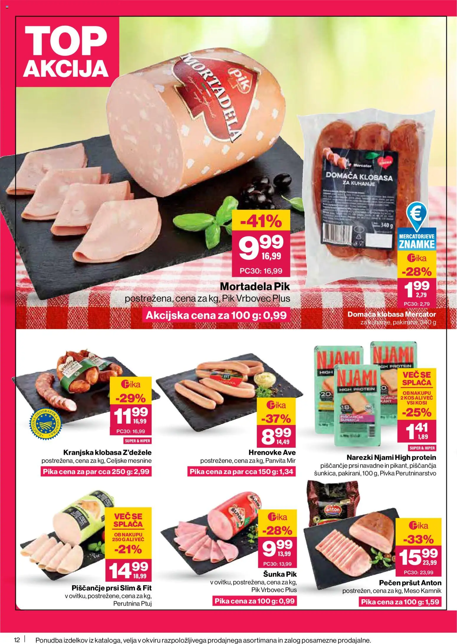 Novi Mercator katalog ponudbe – veljaven od 02.07.2026 | Stran: 12